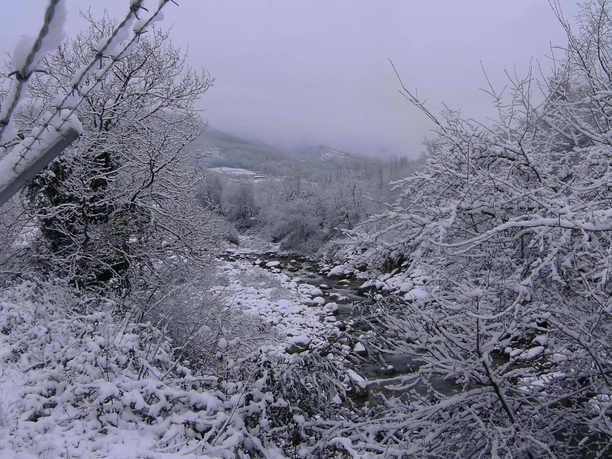 Area and facilities, Winter in Mirador de La Portilla