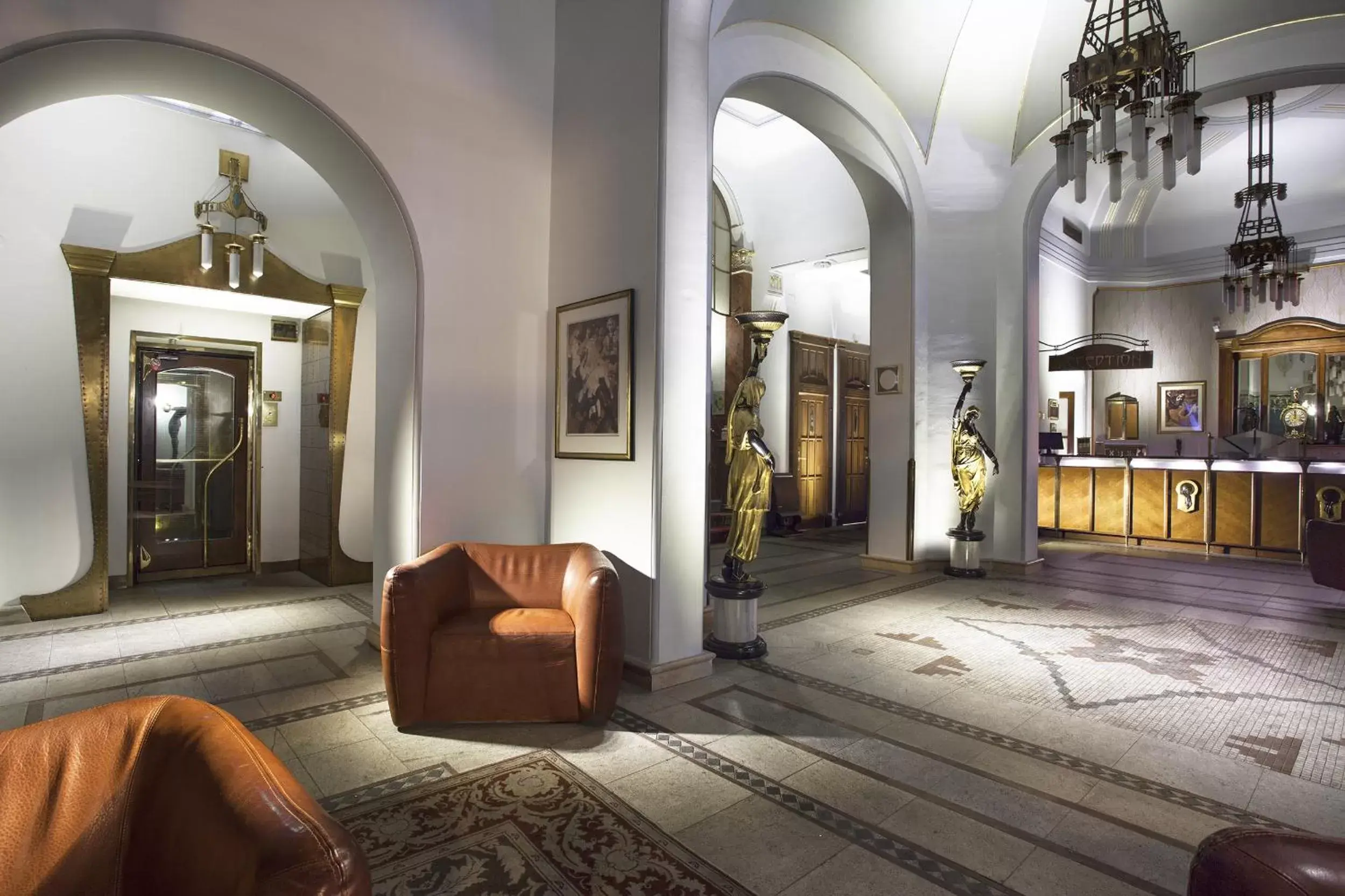 Lobby or reception, Lobby/Reception in Hotel Paris Prague