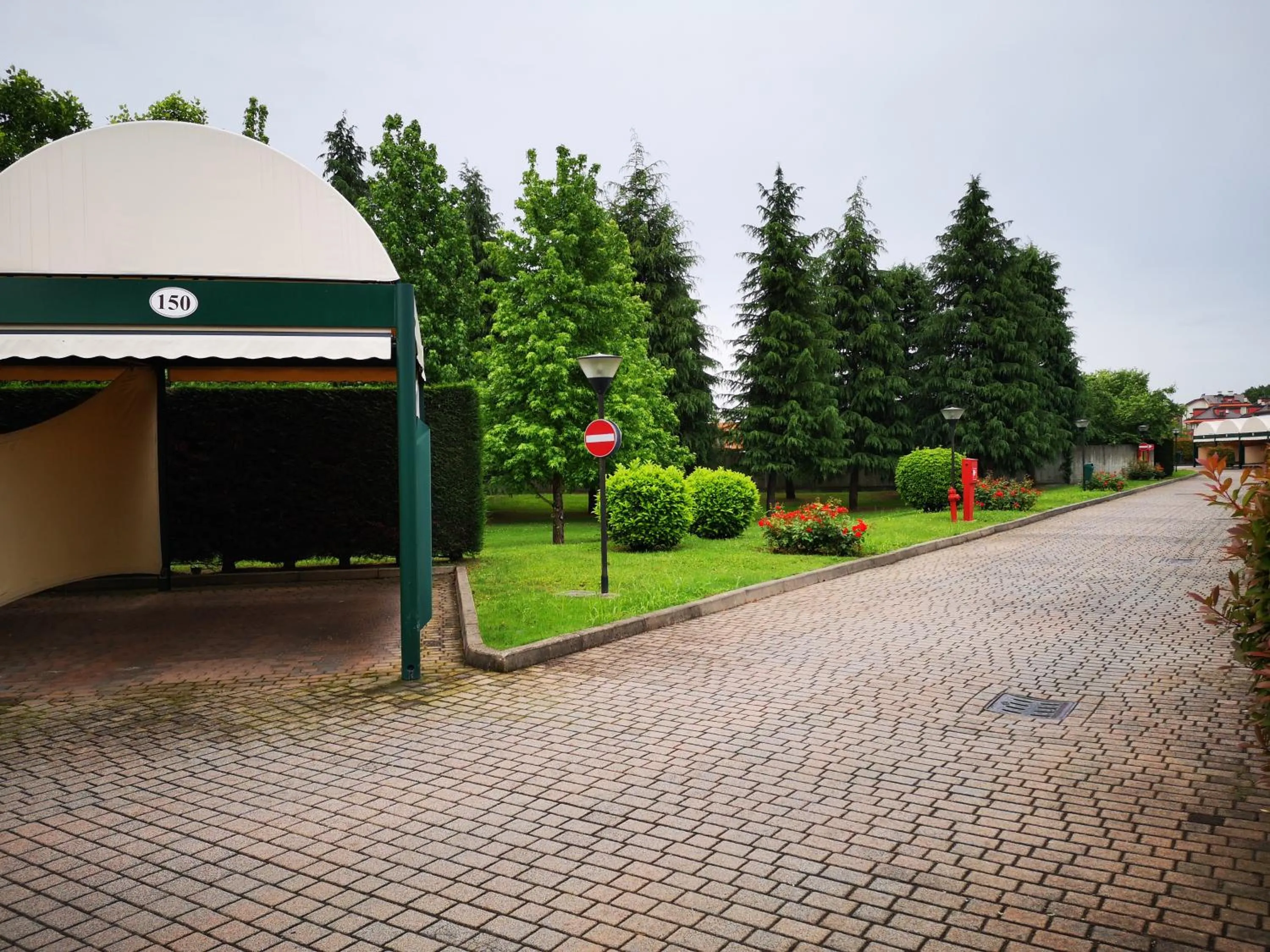 Garden view in Hotel Motel Luna