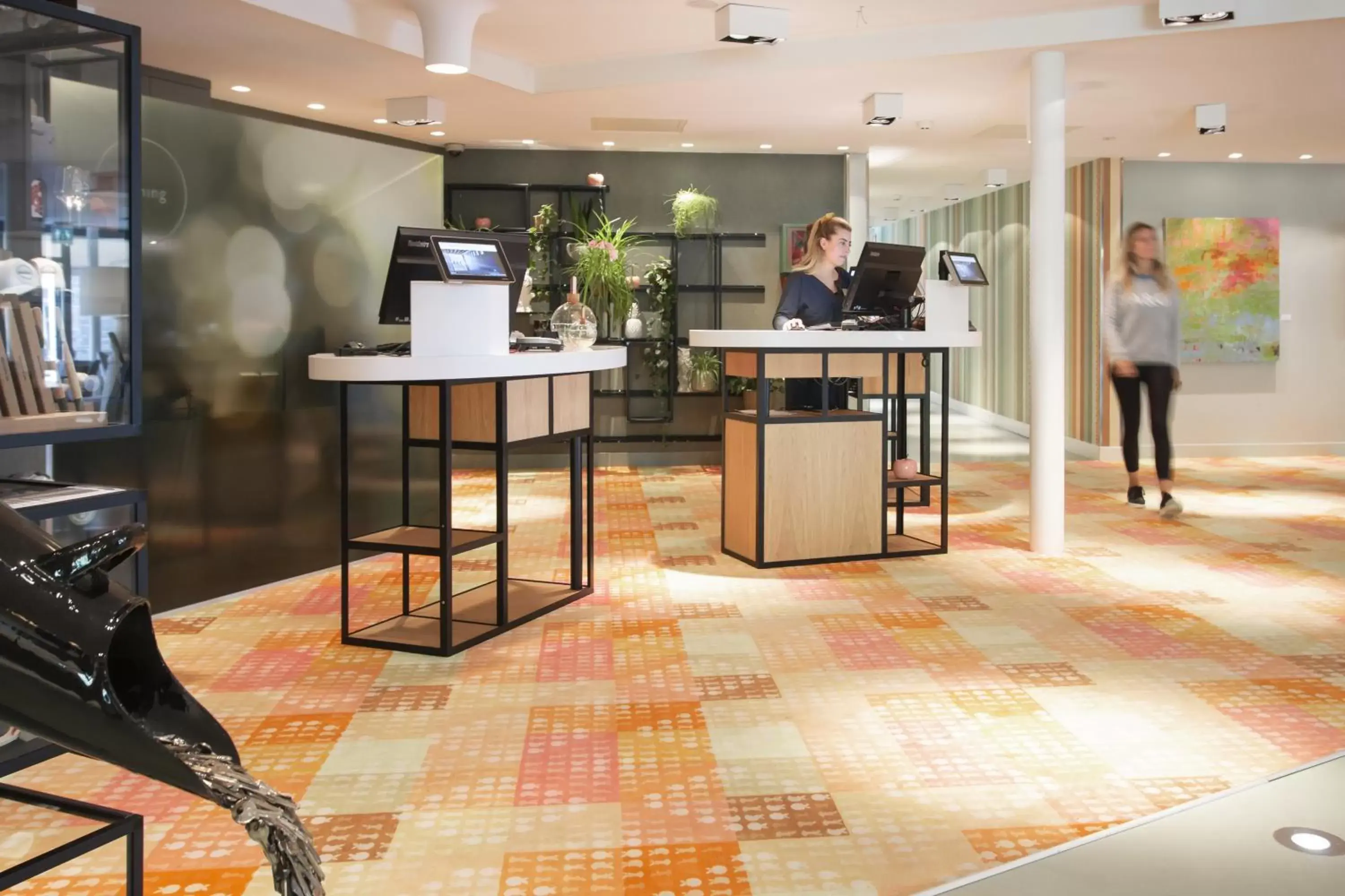 Lobby or reception in blooming Lobby or reception in blooming