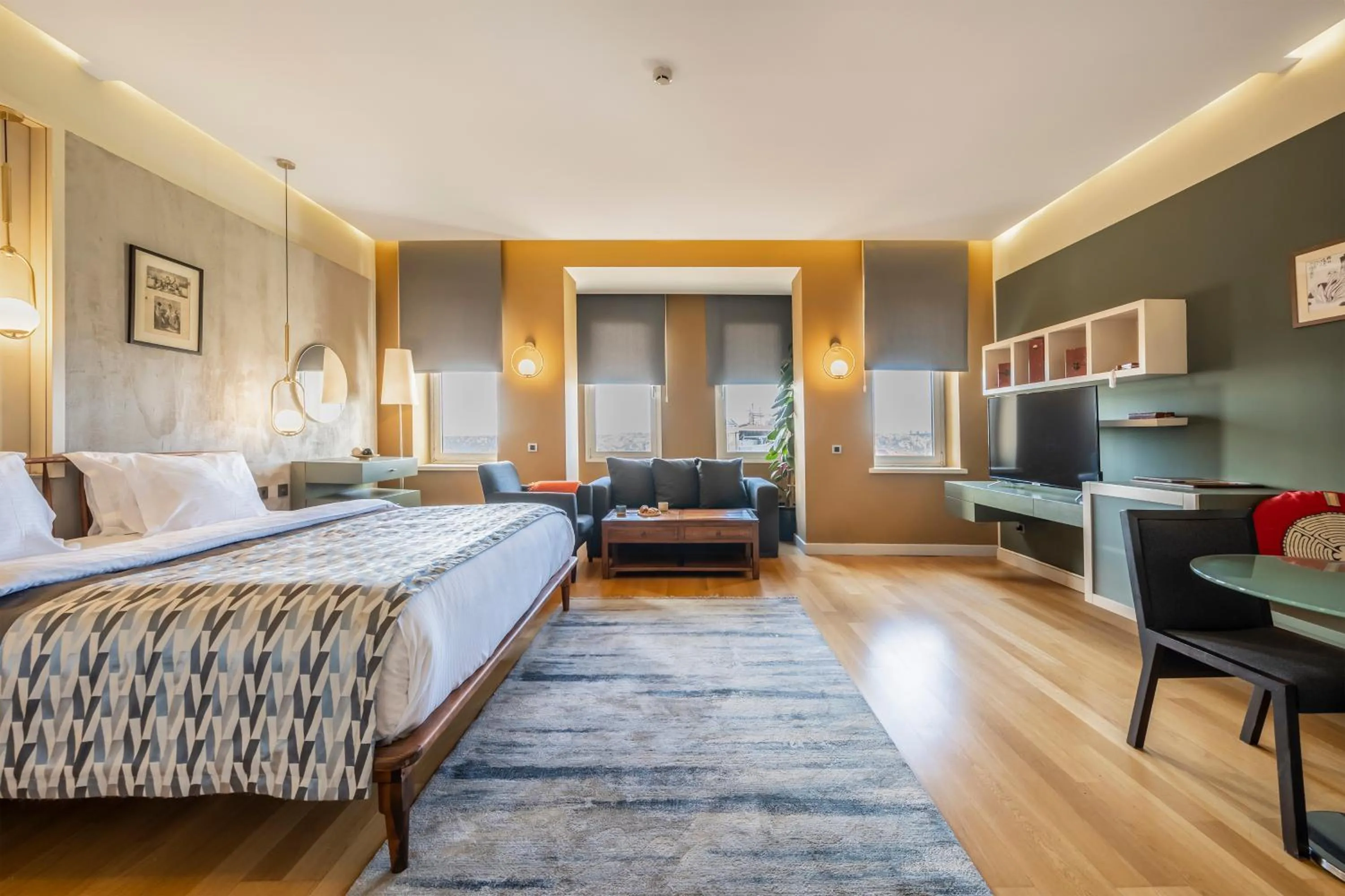 Living room, Bed in Ansen Hotel and Suites