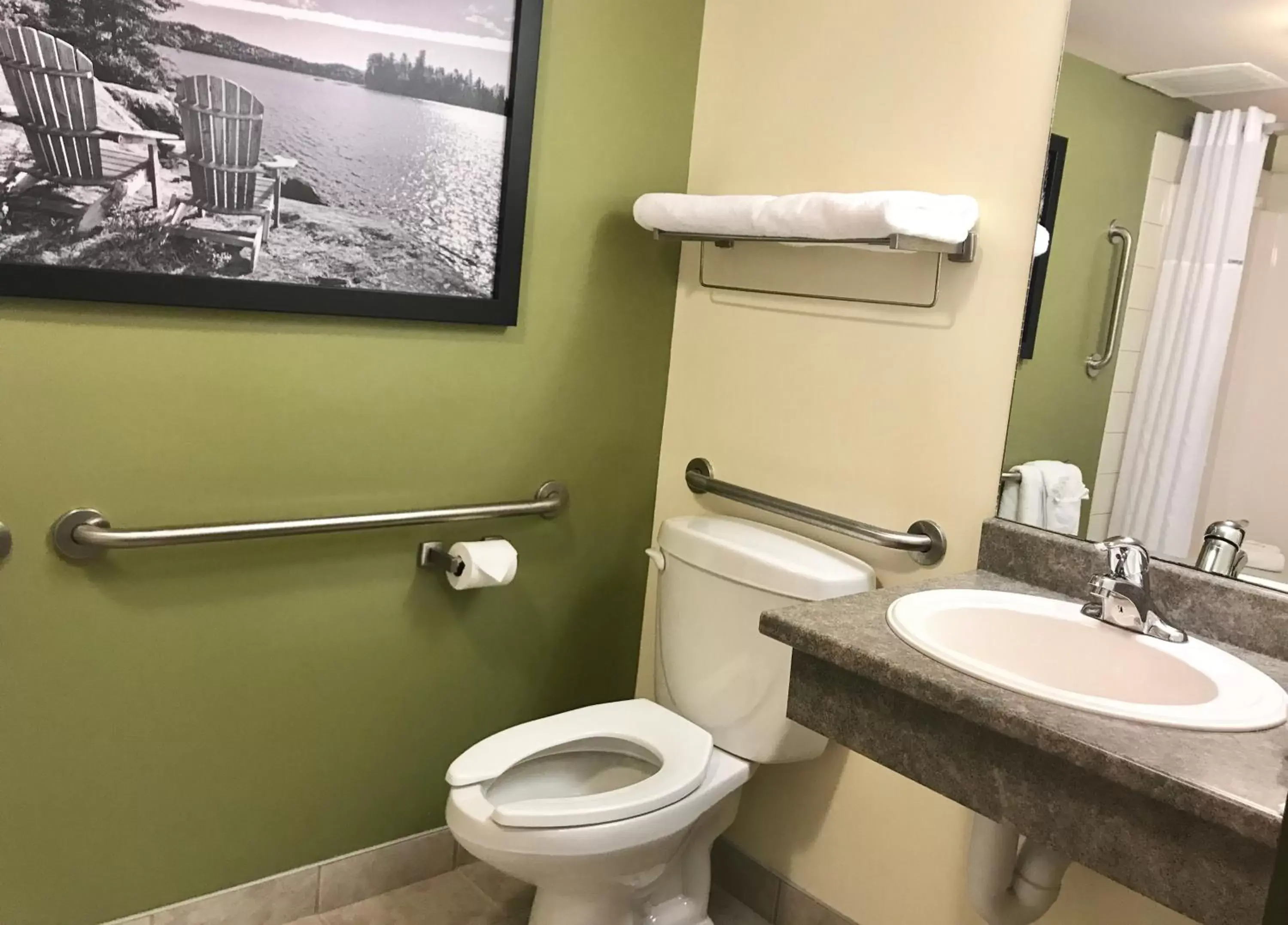 Bathroom in Super 8 by Wyndham Amherst NS