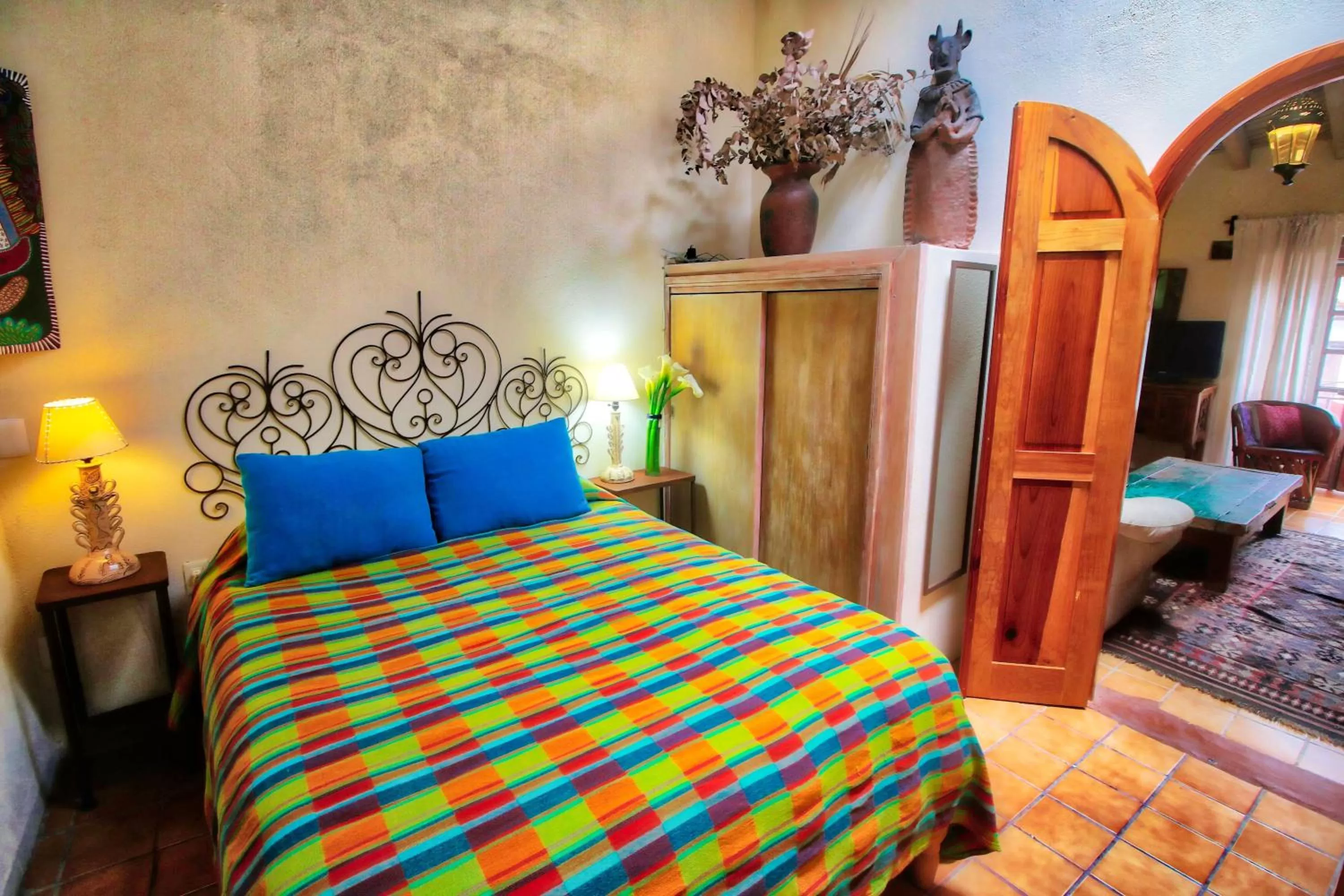 Bedroom, Bed in Hotel Casa Encantada