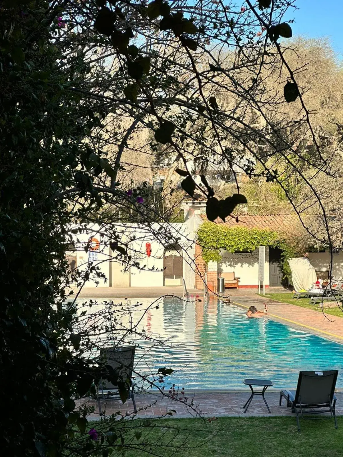 Natural landscape, Swimming Pool in Hotel Hacienda Taboada (Aguas Termales)