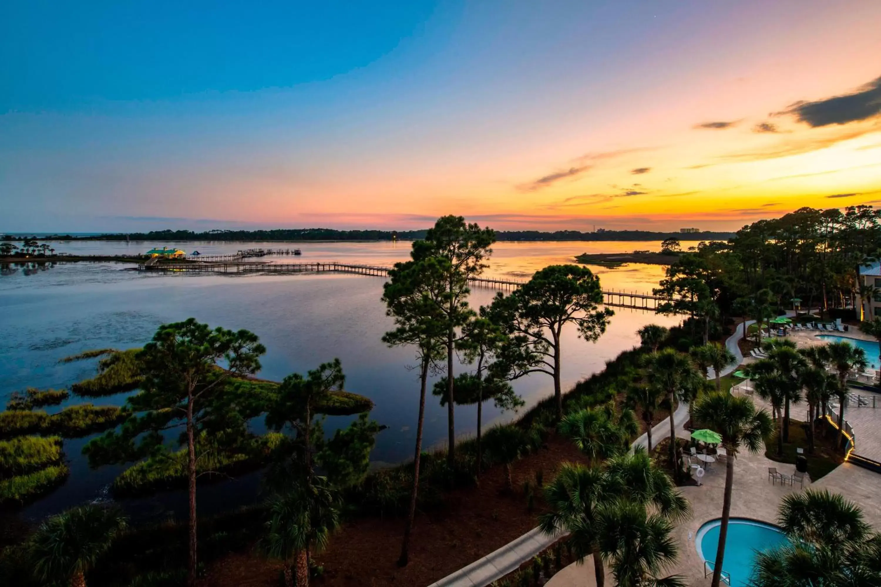 Natural landscape, Pool View in Bluegreen's Bayside Resort and Spa at Panama City Beach