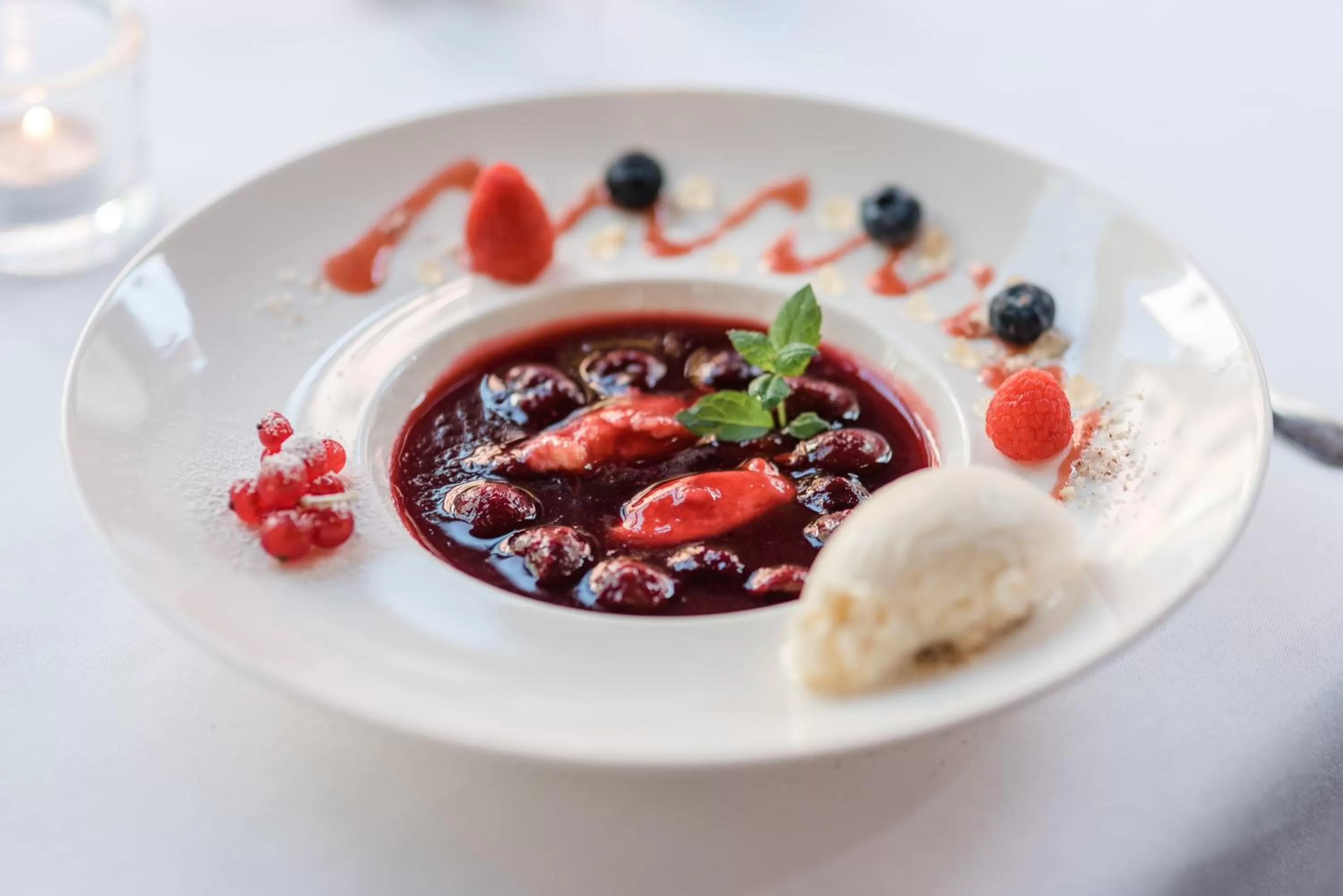 Food close-up in Romantik Hotel Scheelehof Stralsund