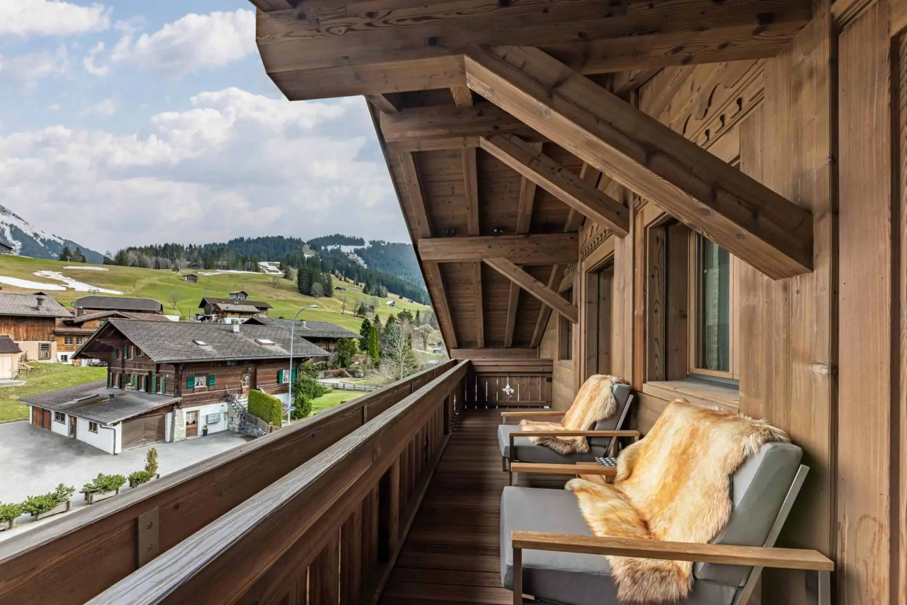 Balcony/Terrace in Ultima Gstaad