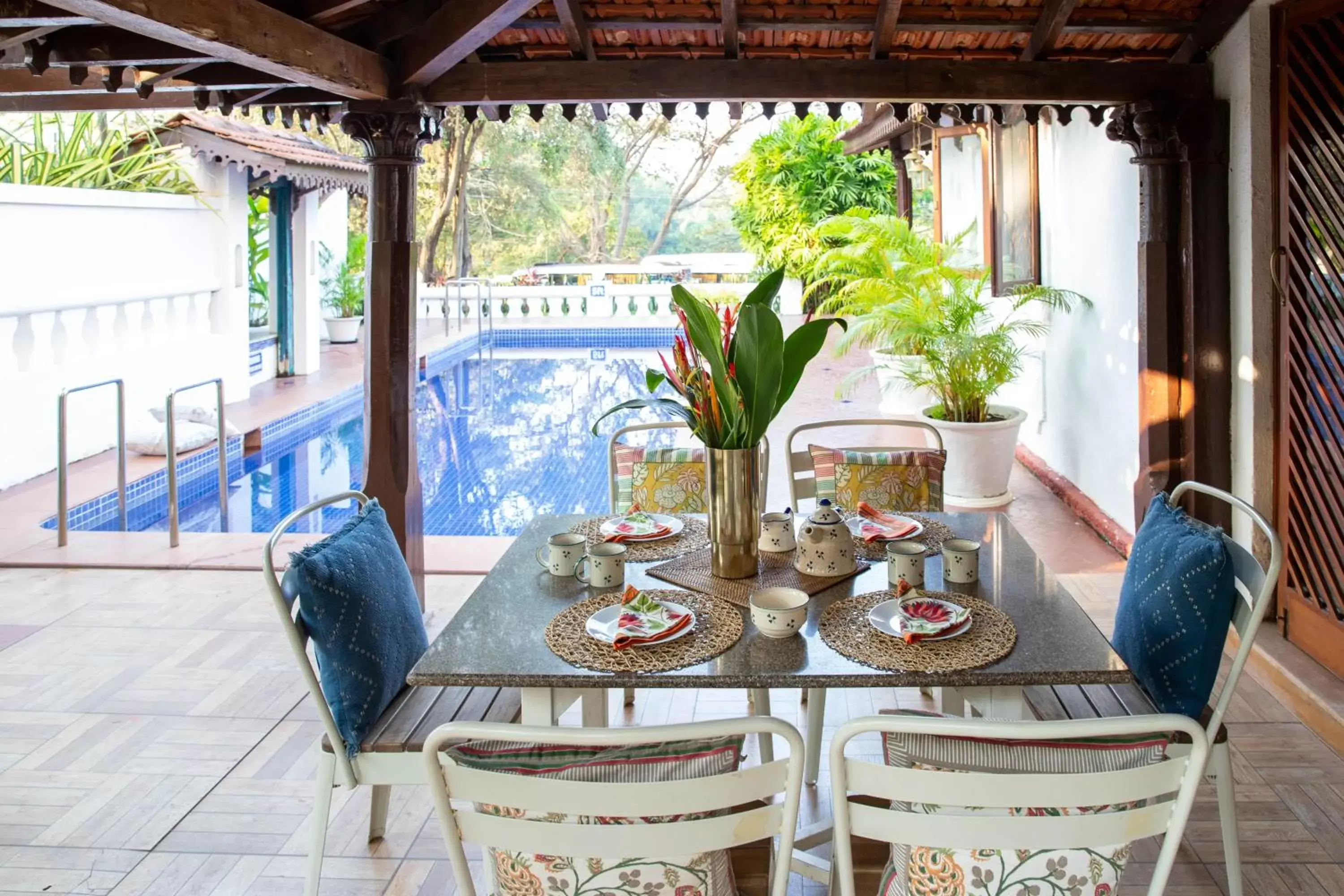 Pool view, Swimming Pool in Aguada Anchorage - The Villa Resort