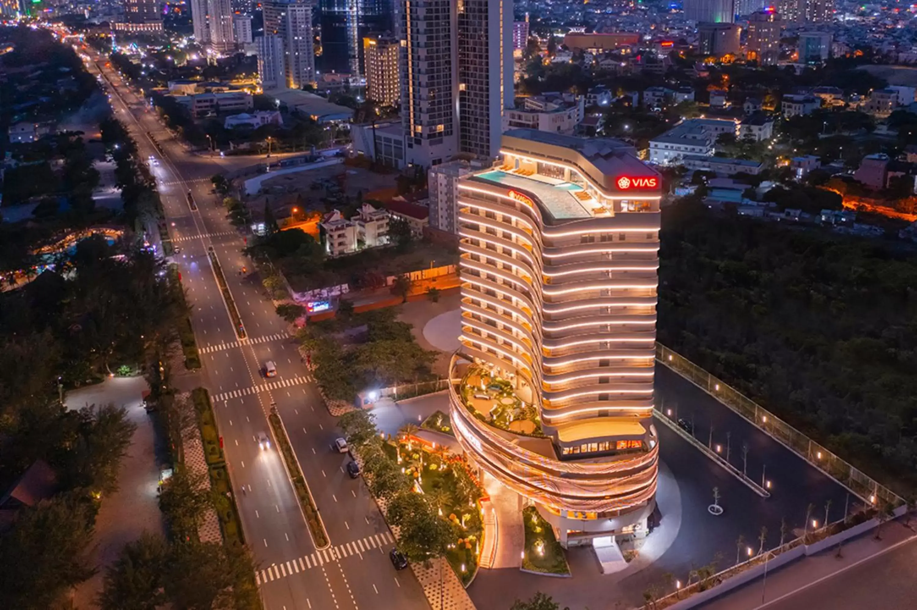 Property building, Bird's-eye View in Vias Hotel Vung Tau