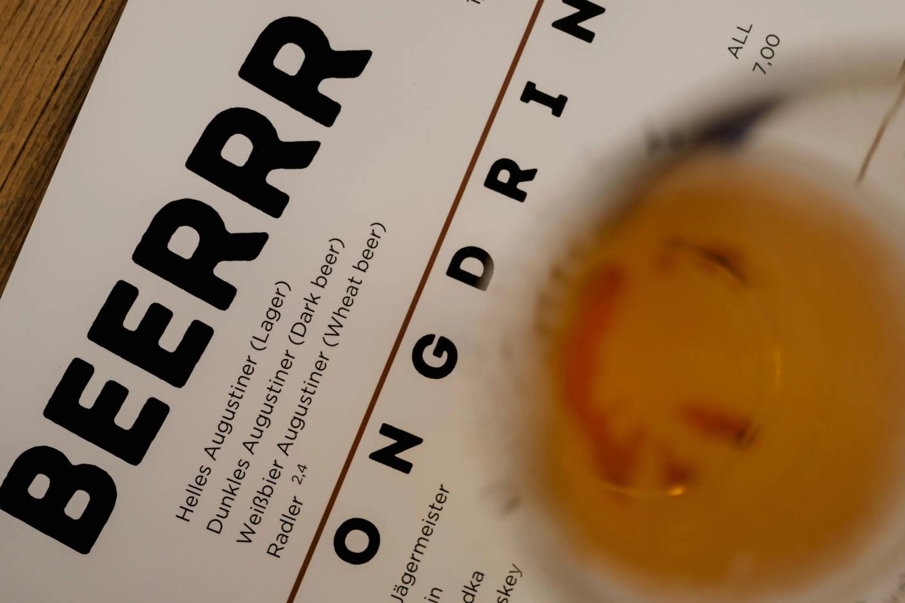 Drinks in Jaeger´s Munich (Hotel/Hostel)