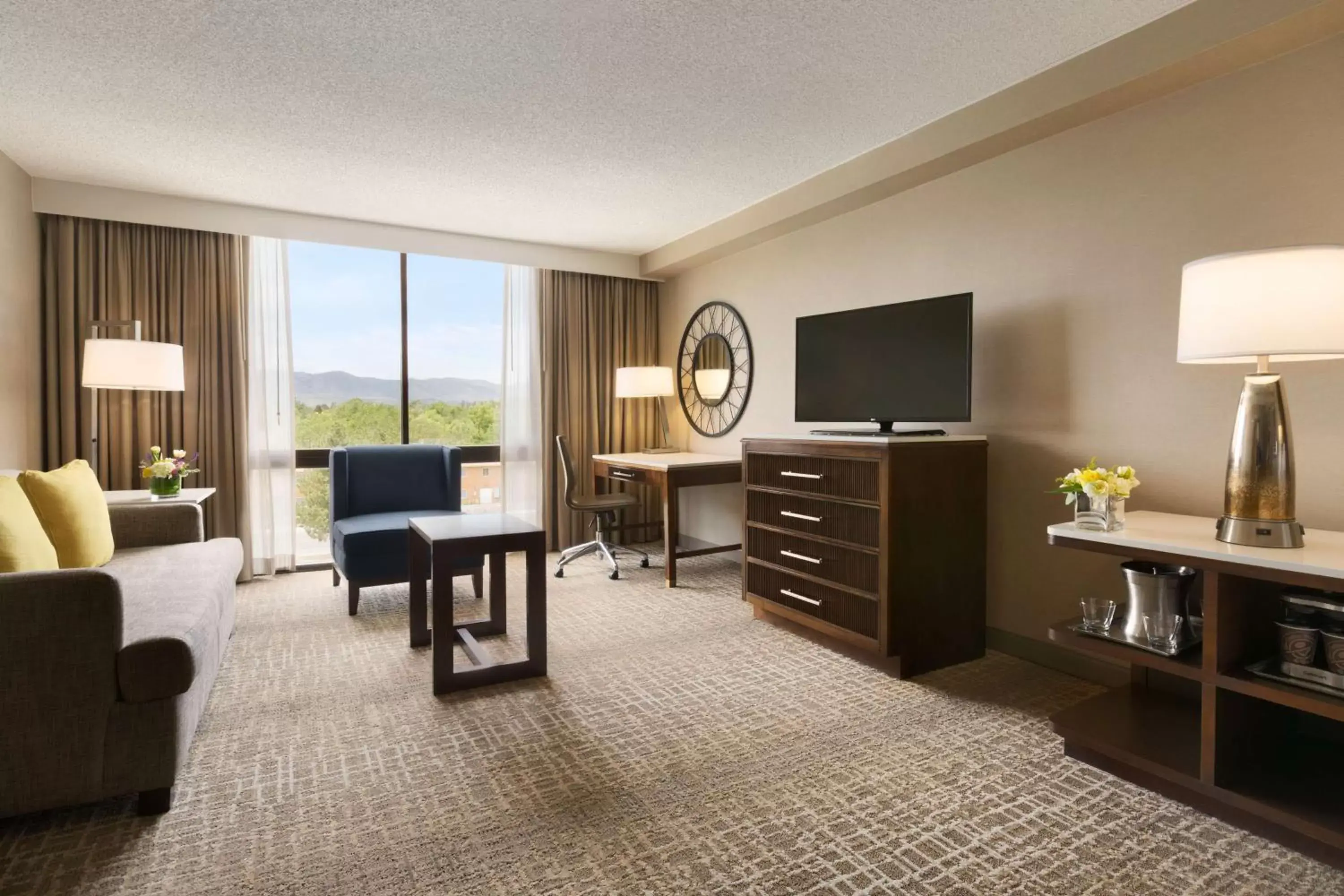 Bed, TV/Entertainment Center in Hilton Fort Collins