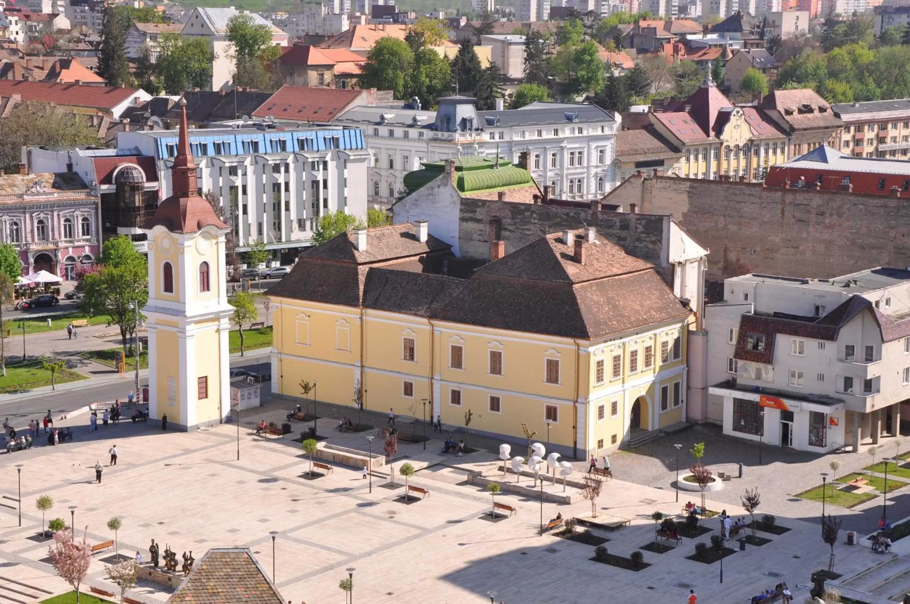 City view, Bird's-eye View in Continental Forum Tirgu Mures