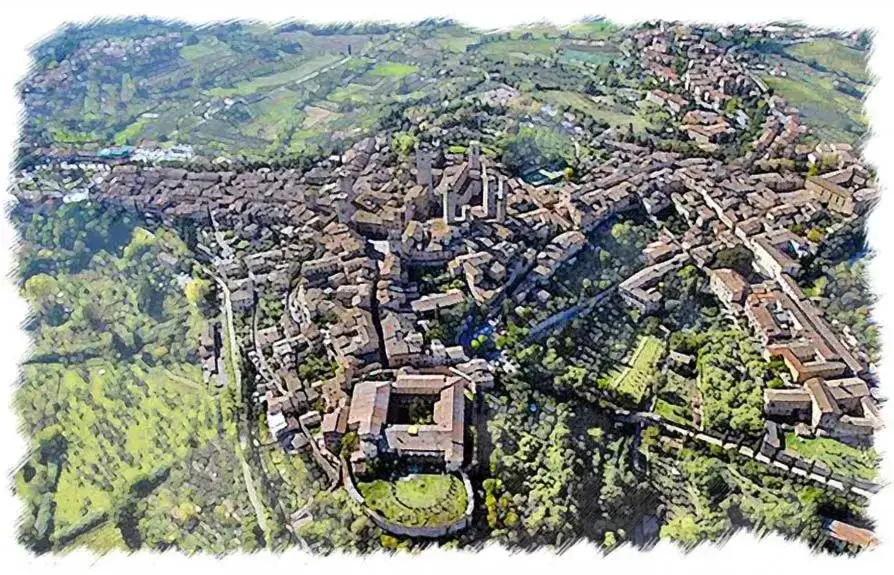 Natural landscape, Bird's-eye View in Residenza D'Epoca Palazzo Buonaccorsi