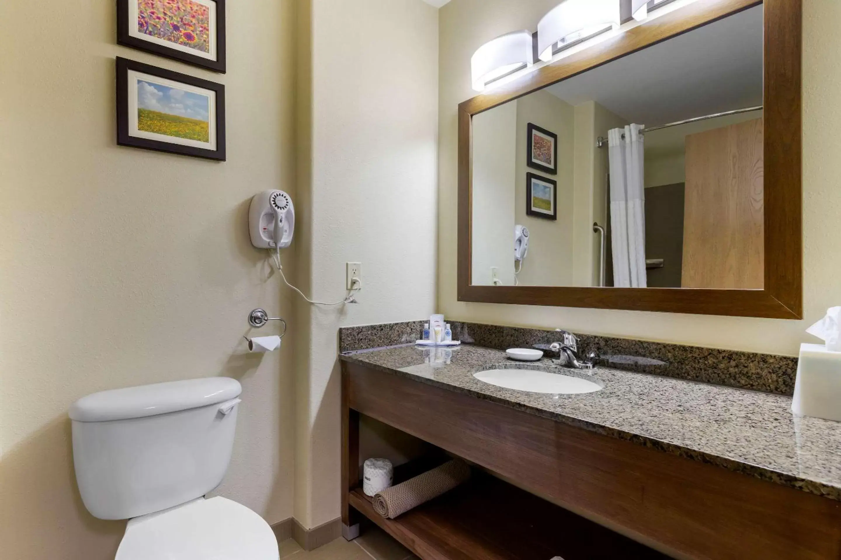 Bathroom in Comfort Inn & Suites Ponca City near Marland Mansion