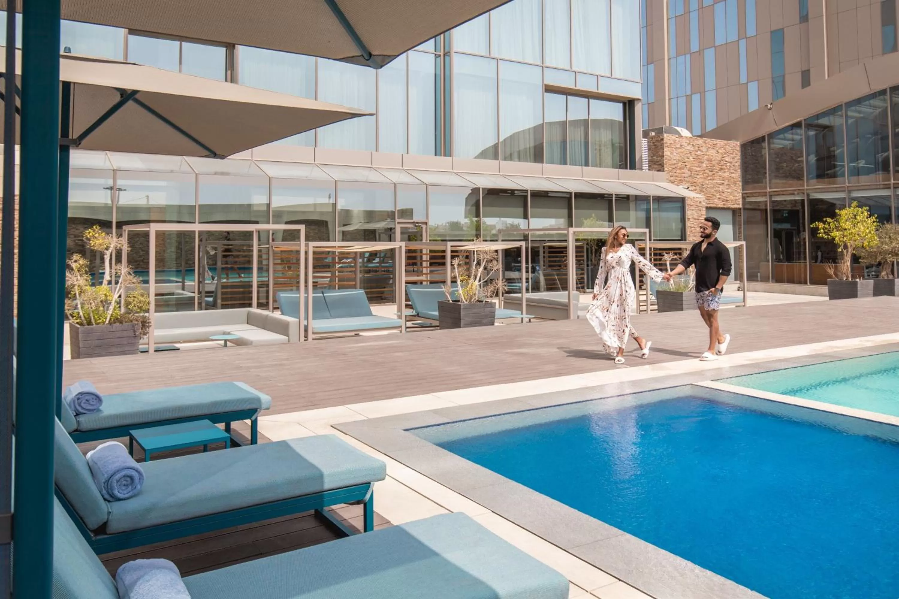 Swimming pool in Jeddah Marriott Hotel Madinah Road