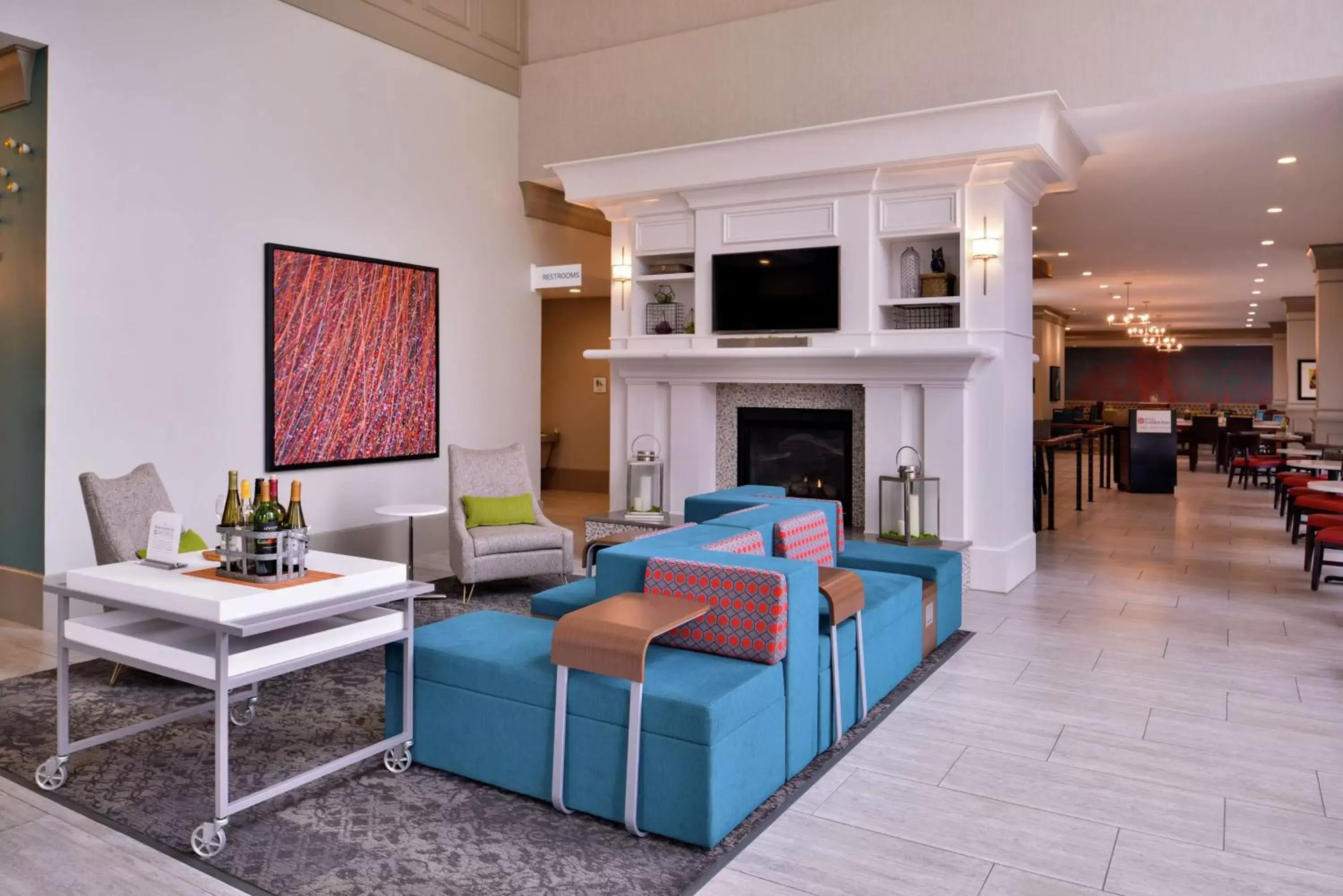 Lobby or reception, Seating Area in Hilton Garden Inn Terre Haute