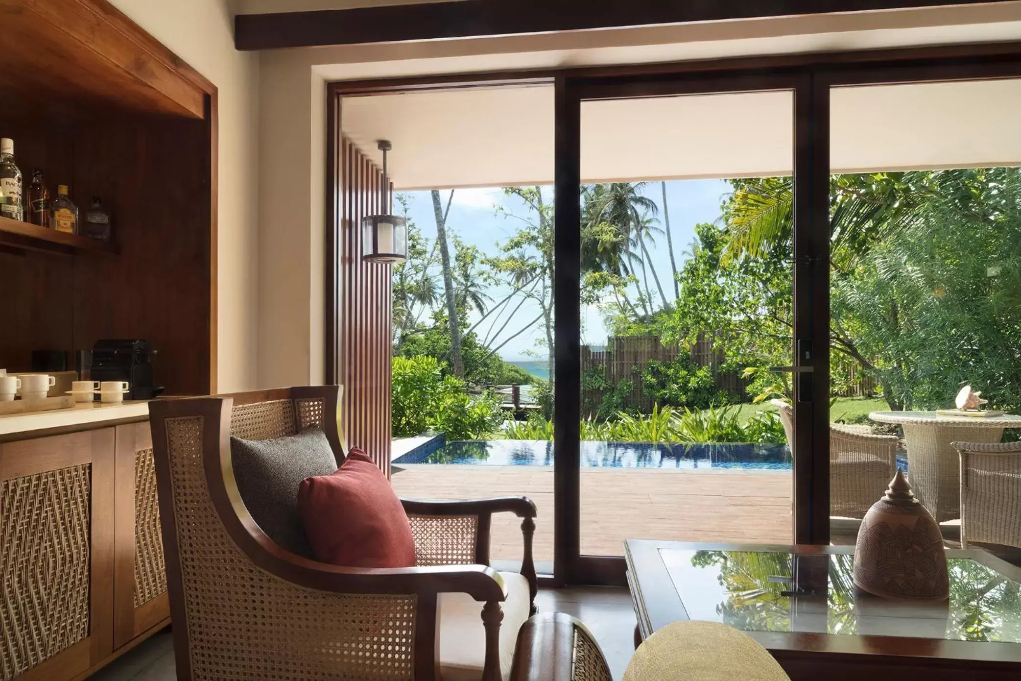 Seating area in Anantara Peace Haven Tangalle Resort