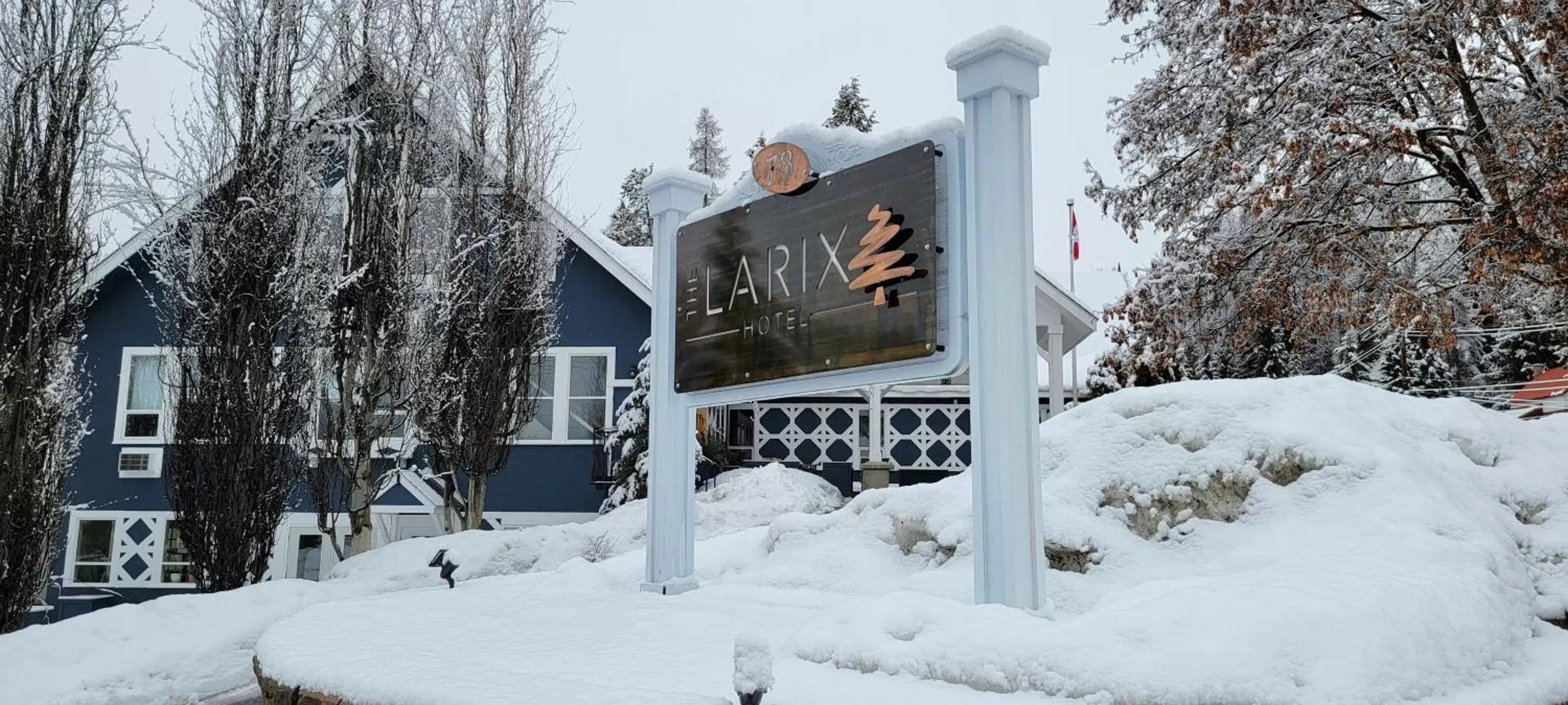 Property building, Winter in The Larix Hotel