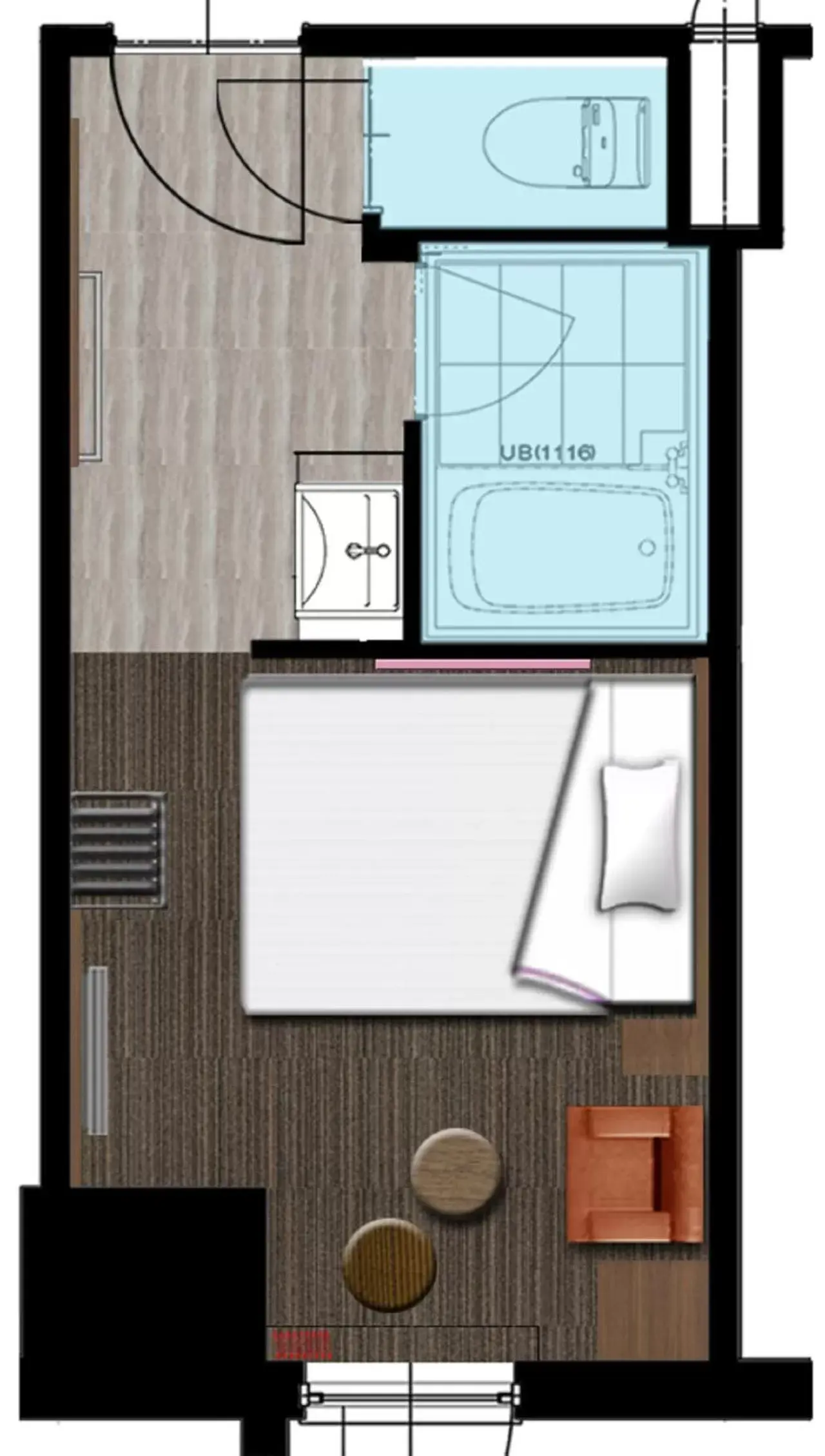 Floor Plan in Hotel Nets Sapporo