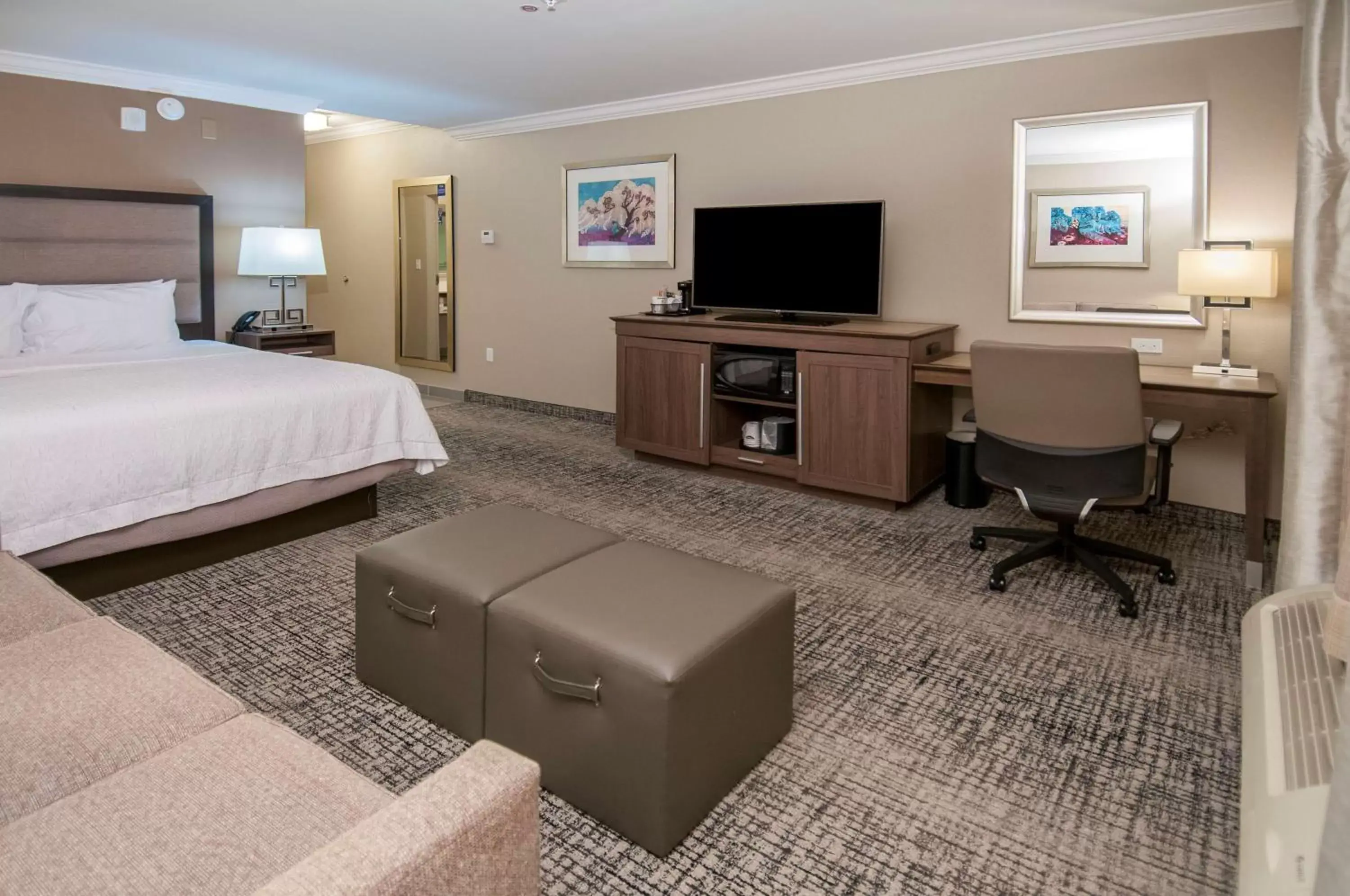 Bedroom, TV/Entertainment Center in Hampton Inn & Suites Ridgeland