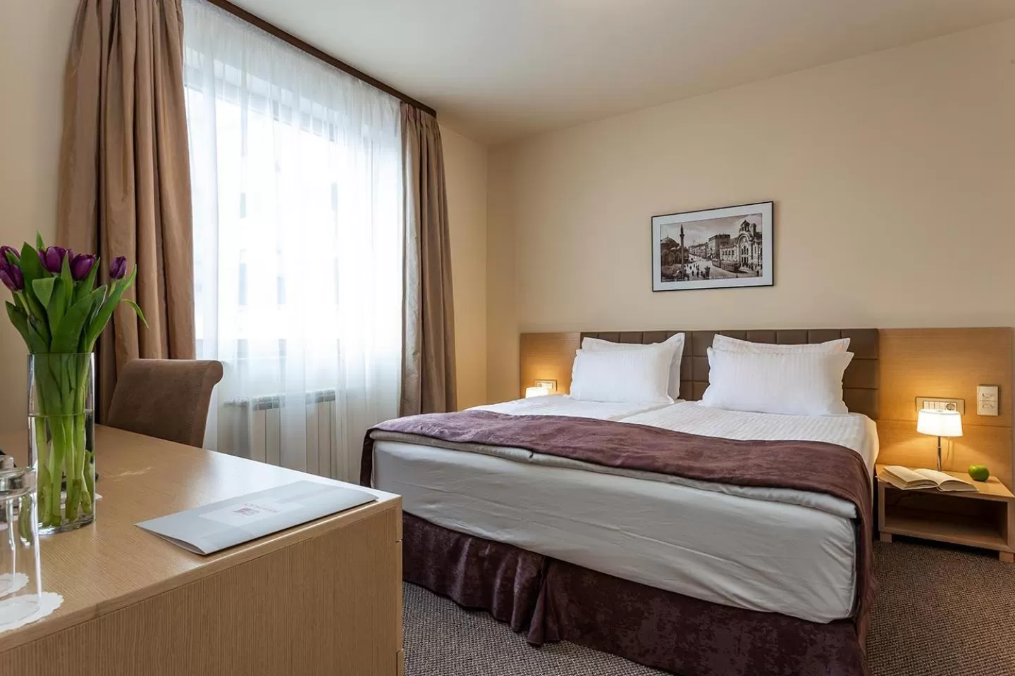 Bed in Sofia Palace Hotel by HMG