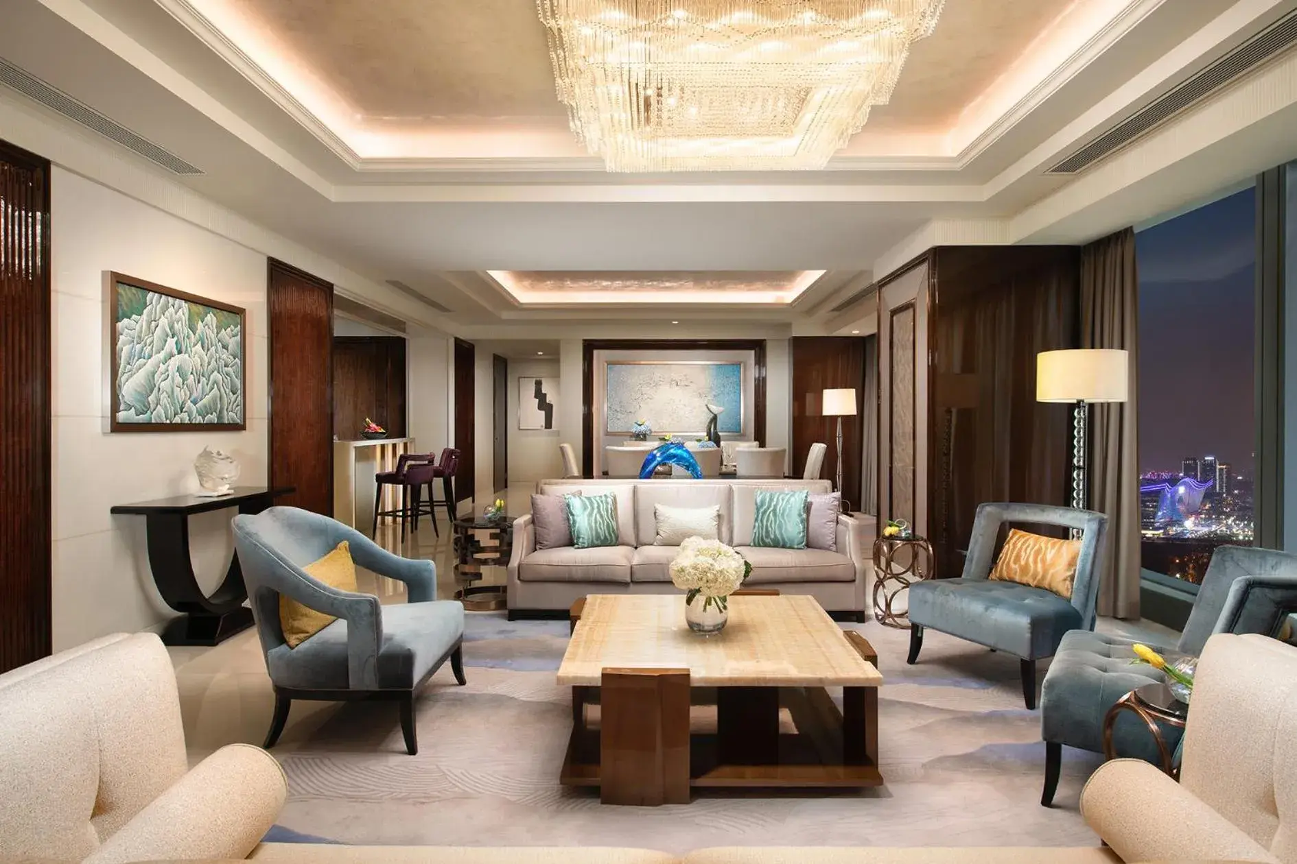 Living room, Seating Area in Fairmont Chengdu