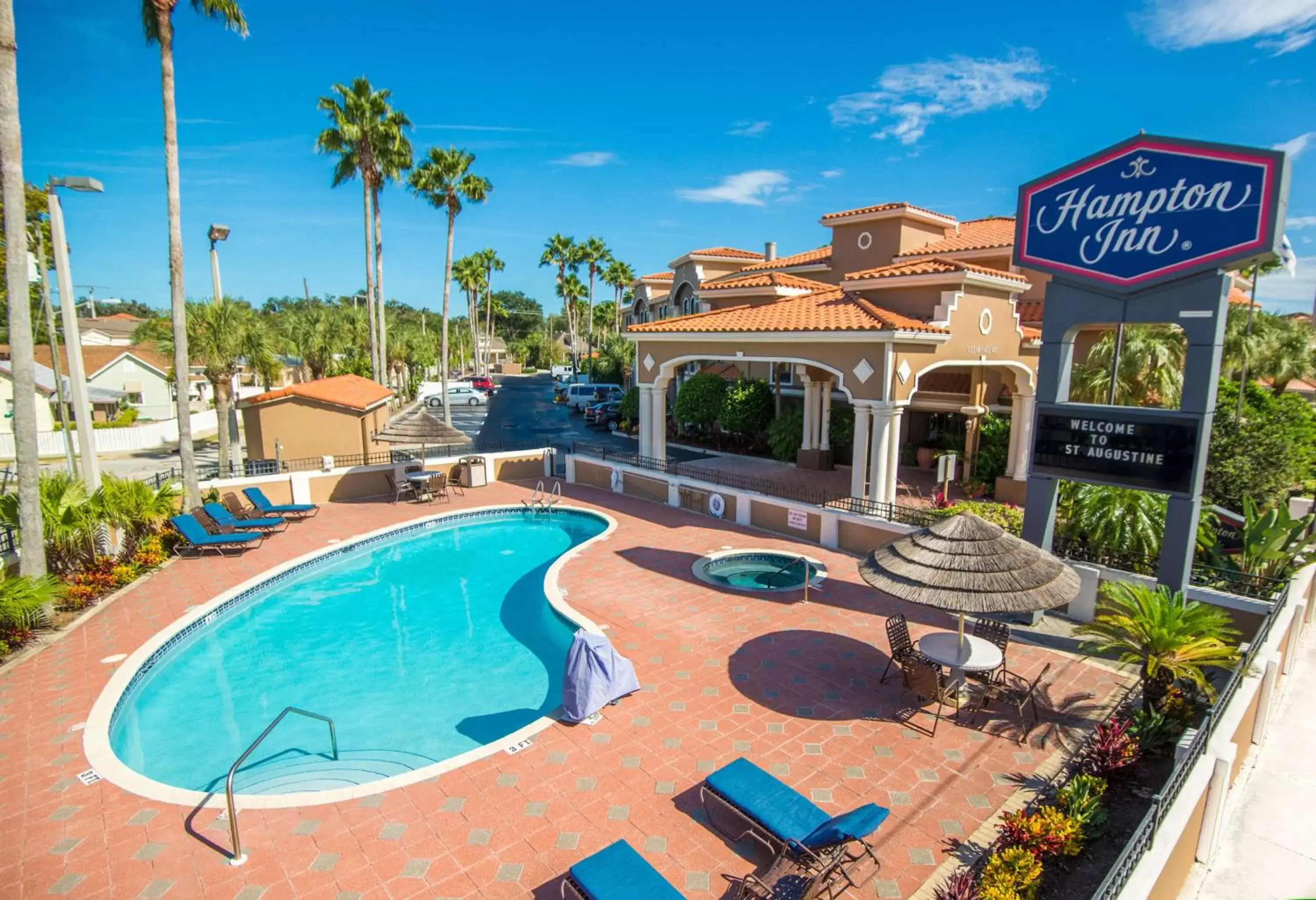 Pool View in Hampton Inn St. Augustine-Historic District