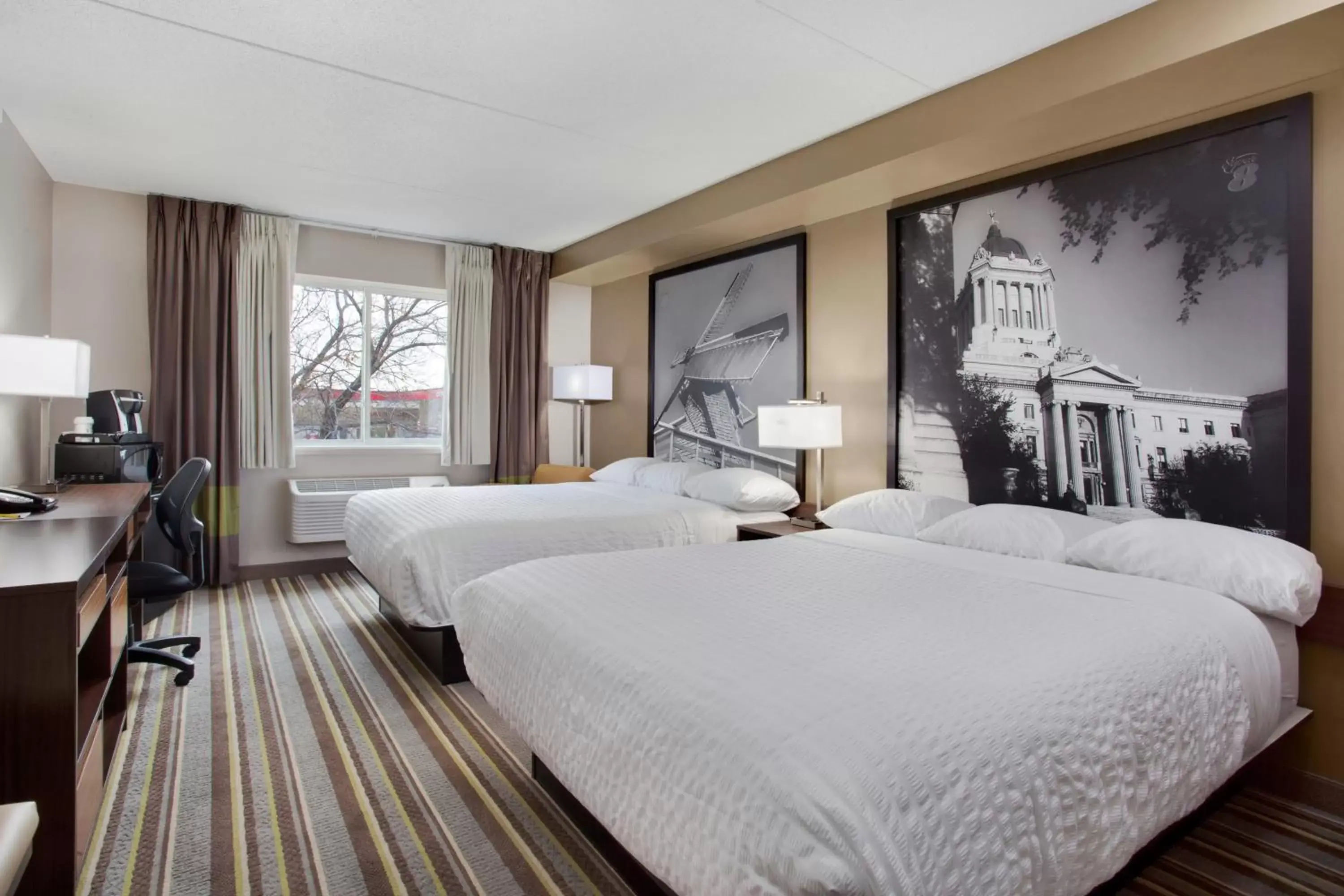 Bed in Super 8 by Wyndham Winnipeg West