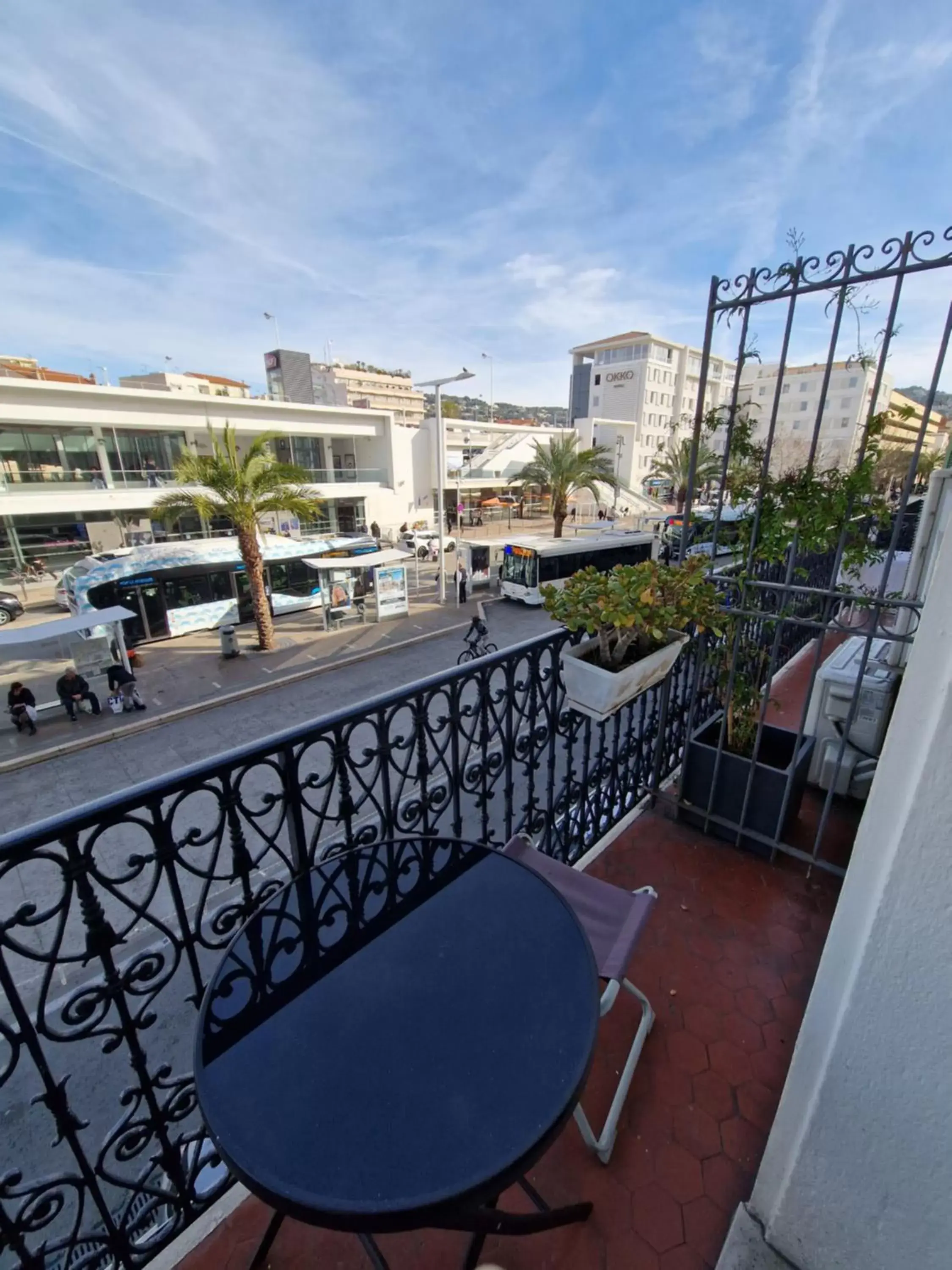 City view, Balcony/Terrace in Hôtel du Nord