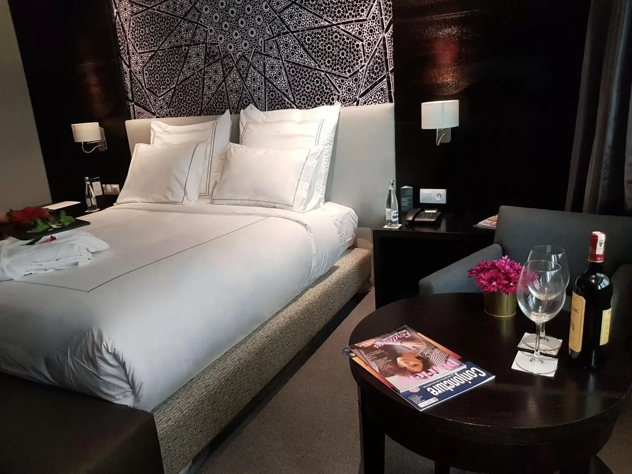 Bed in ODYSSEE Boutique Hotel Casablanca