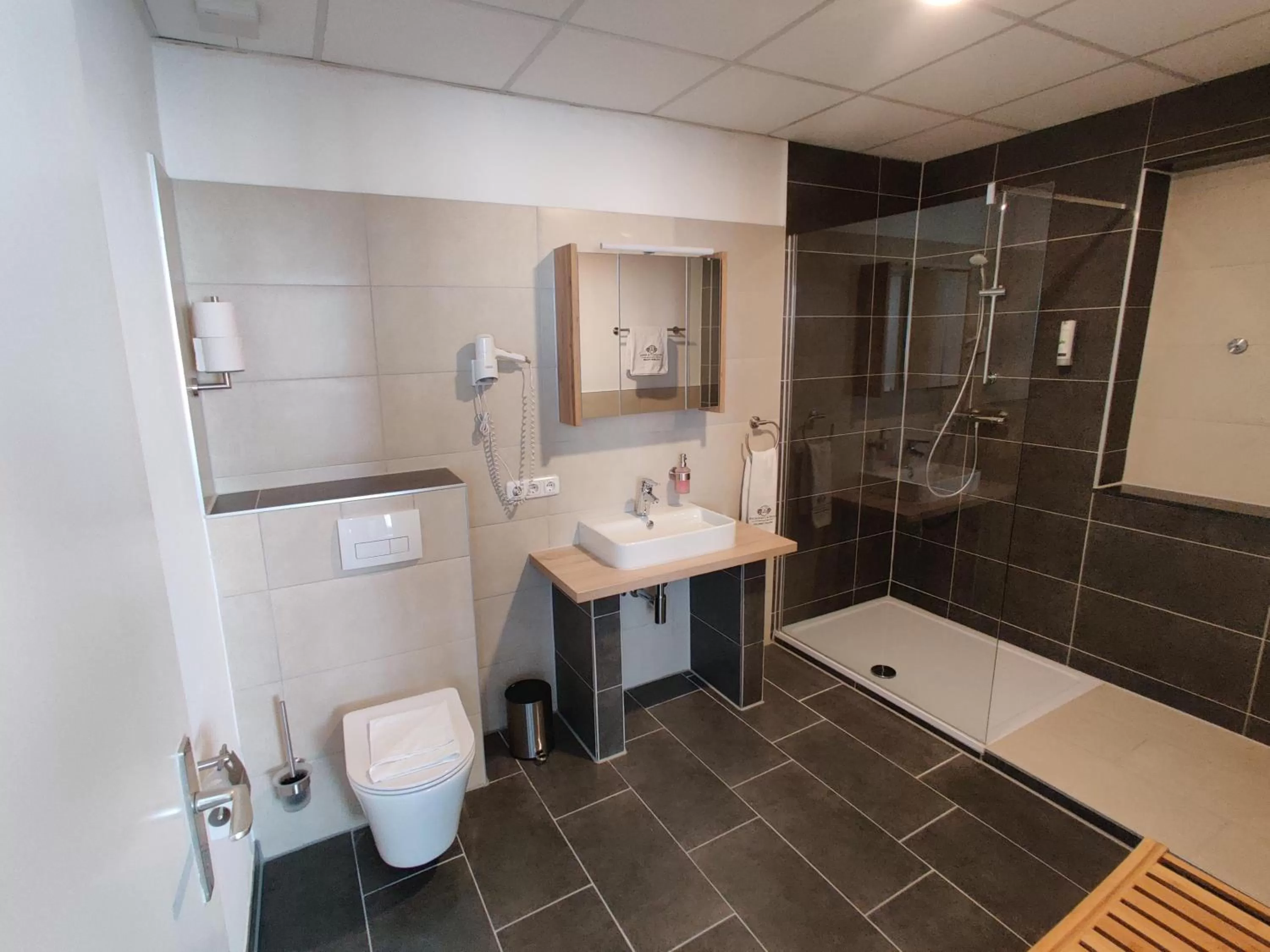 Bathroom in Hotel Goldene Traube