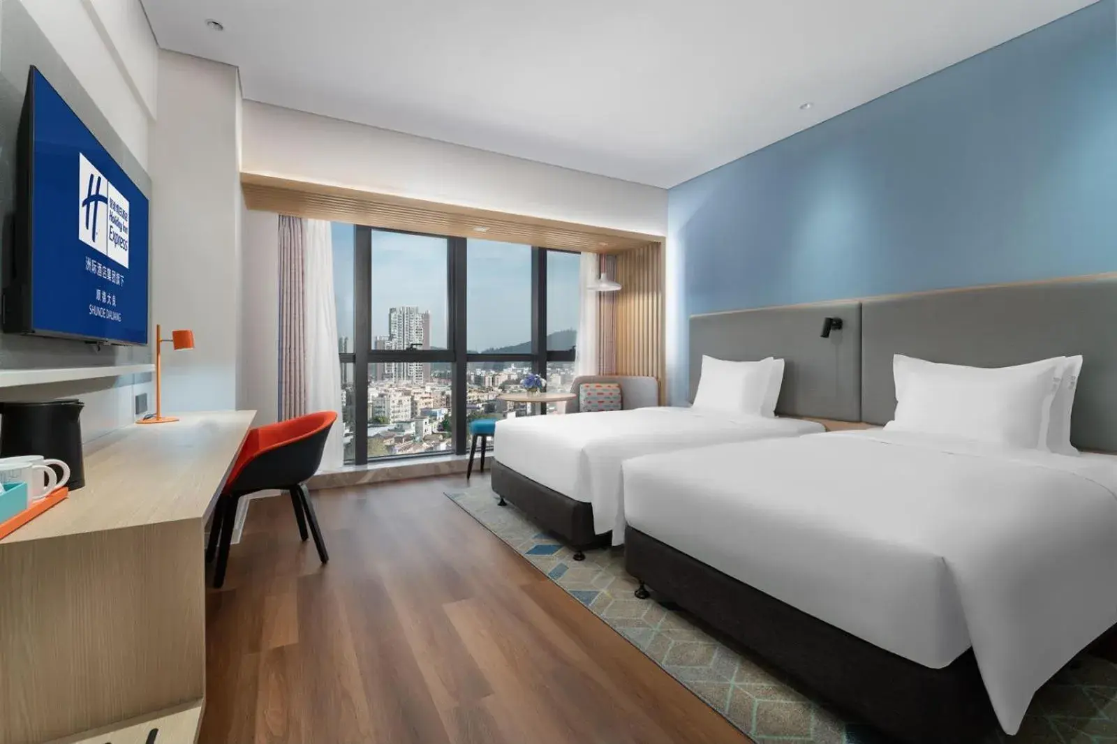 High Floor Standard Twin Room in Holiday Inn Express Shunde Daliang by IHG High Floor Standard Twin Room in Holiday Inn Express Shunde Daliang by IHG