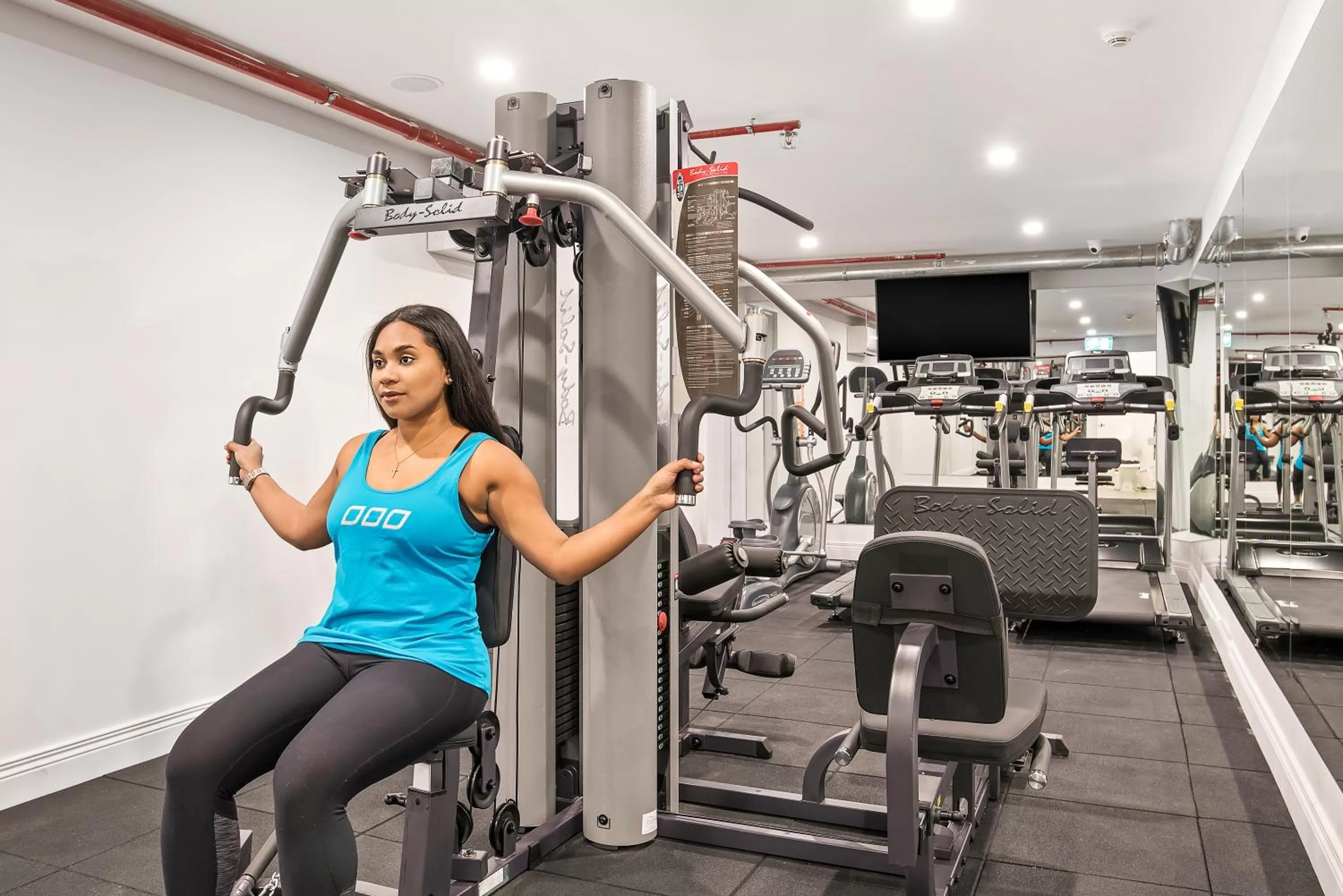 Fitness centre/facilities in The Hamptons Apartments - Port Melbourne