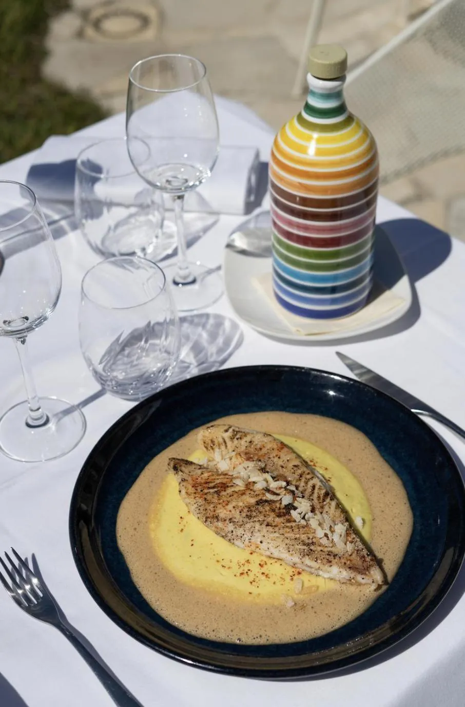 Food in Hotel Restaurant La Vague de Saint Paul