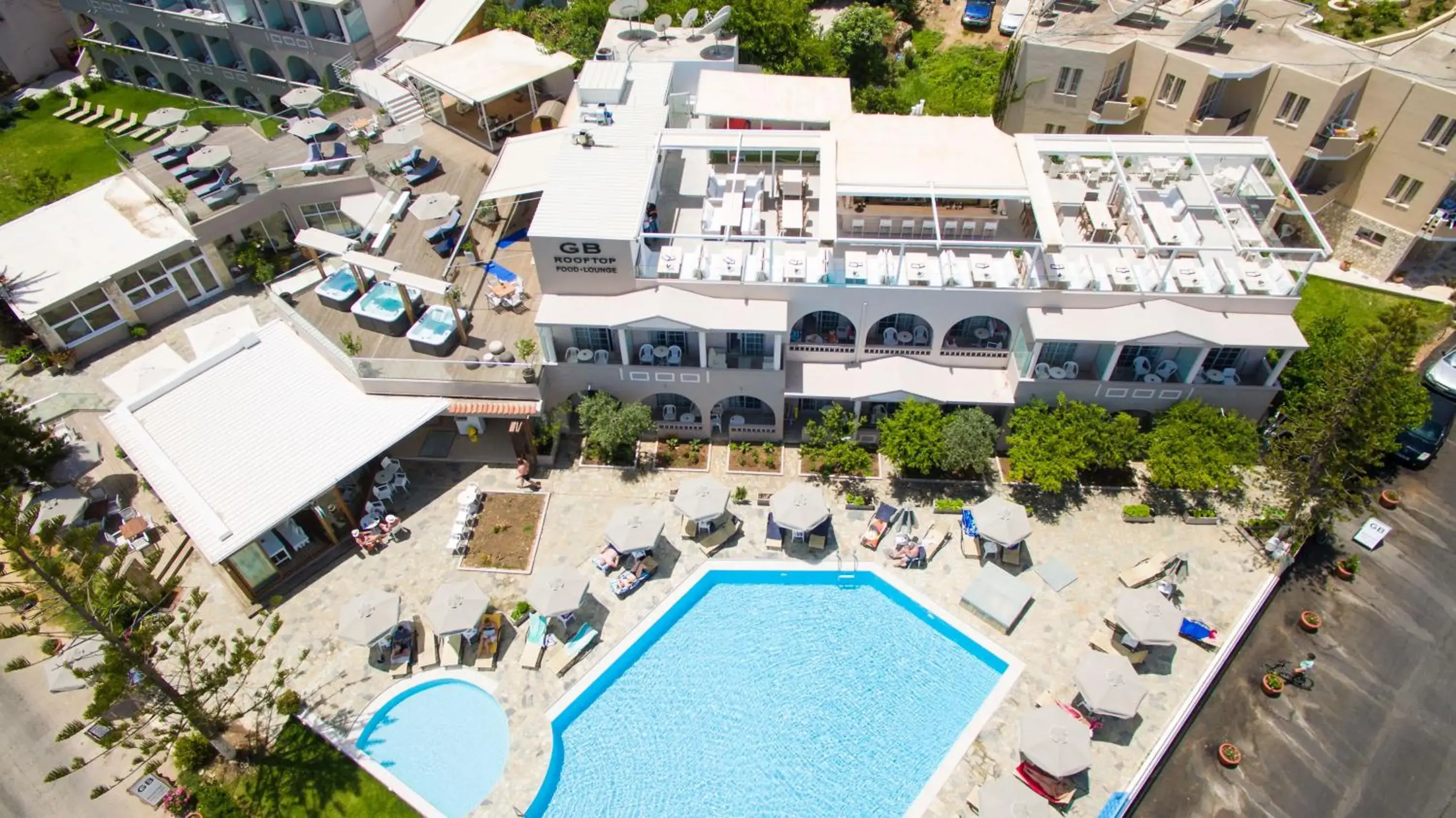 Bird's eye view in Georgioupolis Beach Hotel