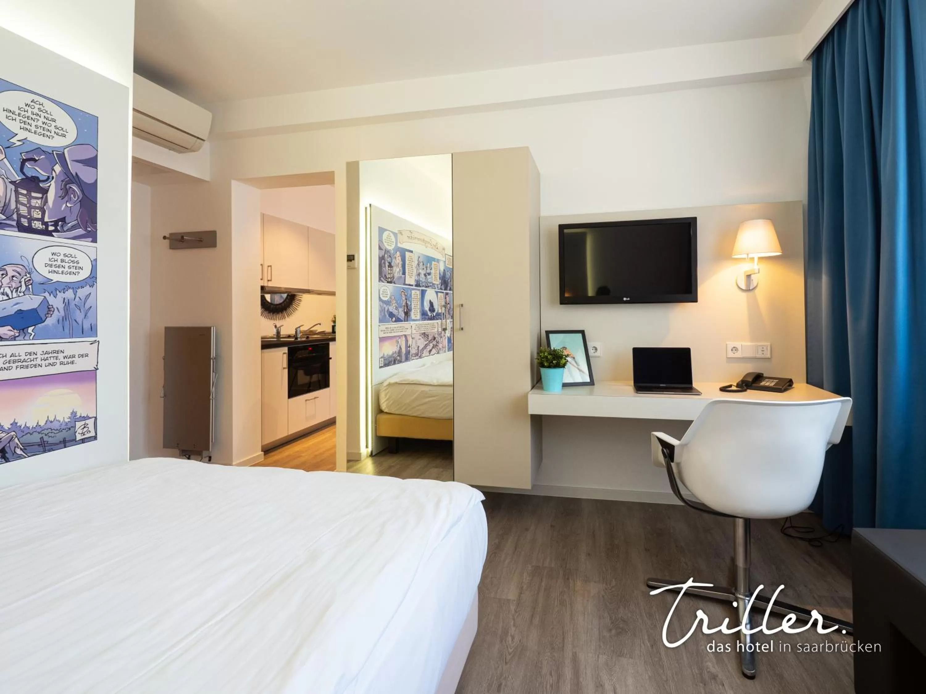 Bedroom, Bed in Hotel Am Triller - Hotel & Serviced Apartments