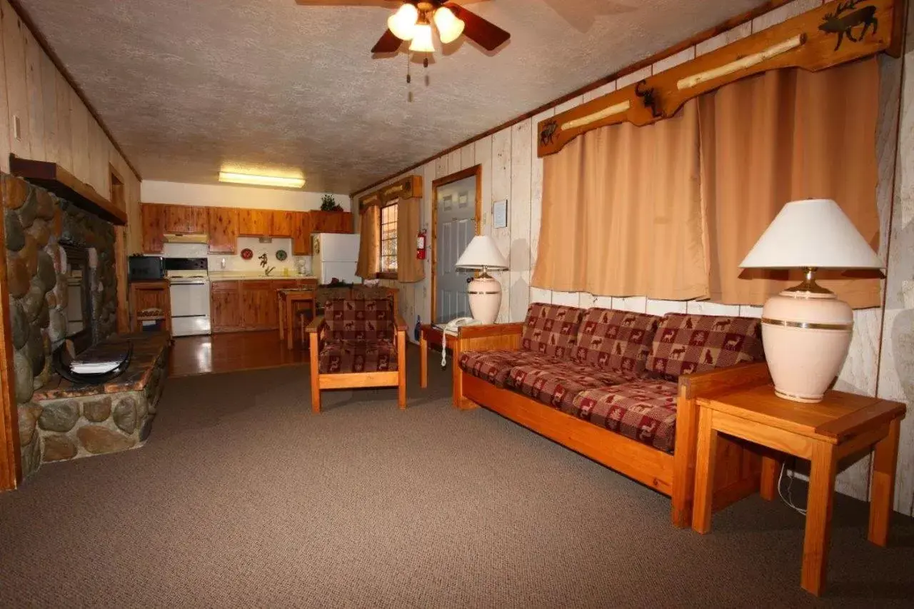 Living room, Seating Area in Copper King Lodge