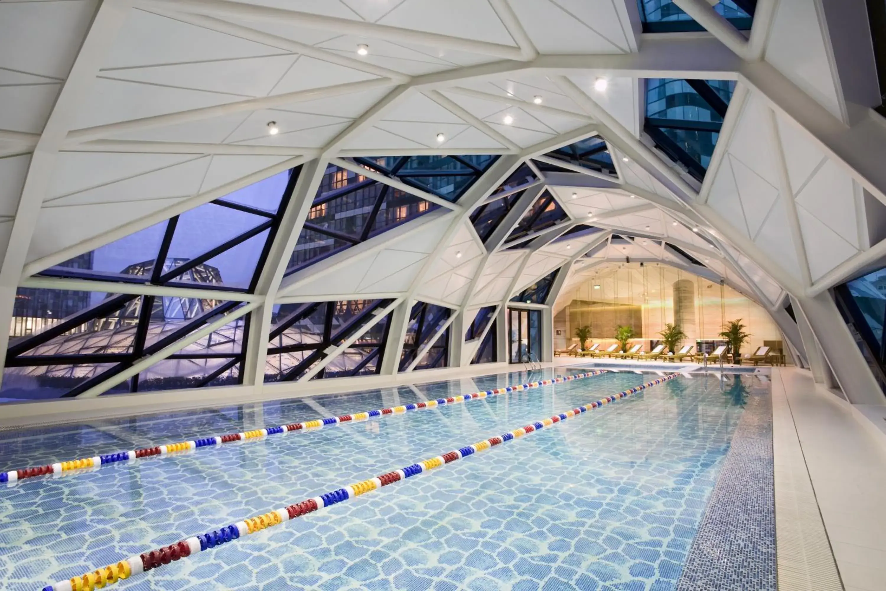 Swimming pool in Ascott Raffles City Beijing