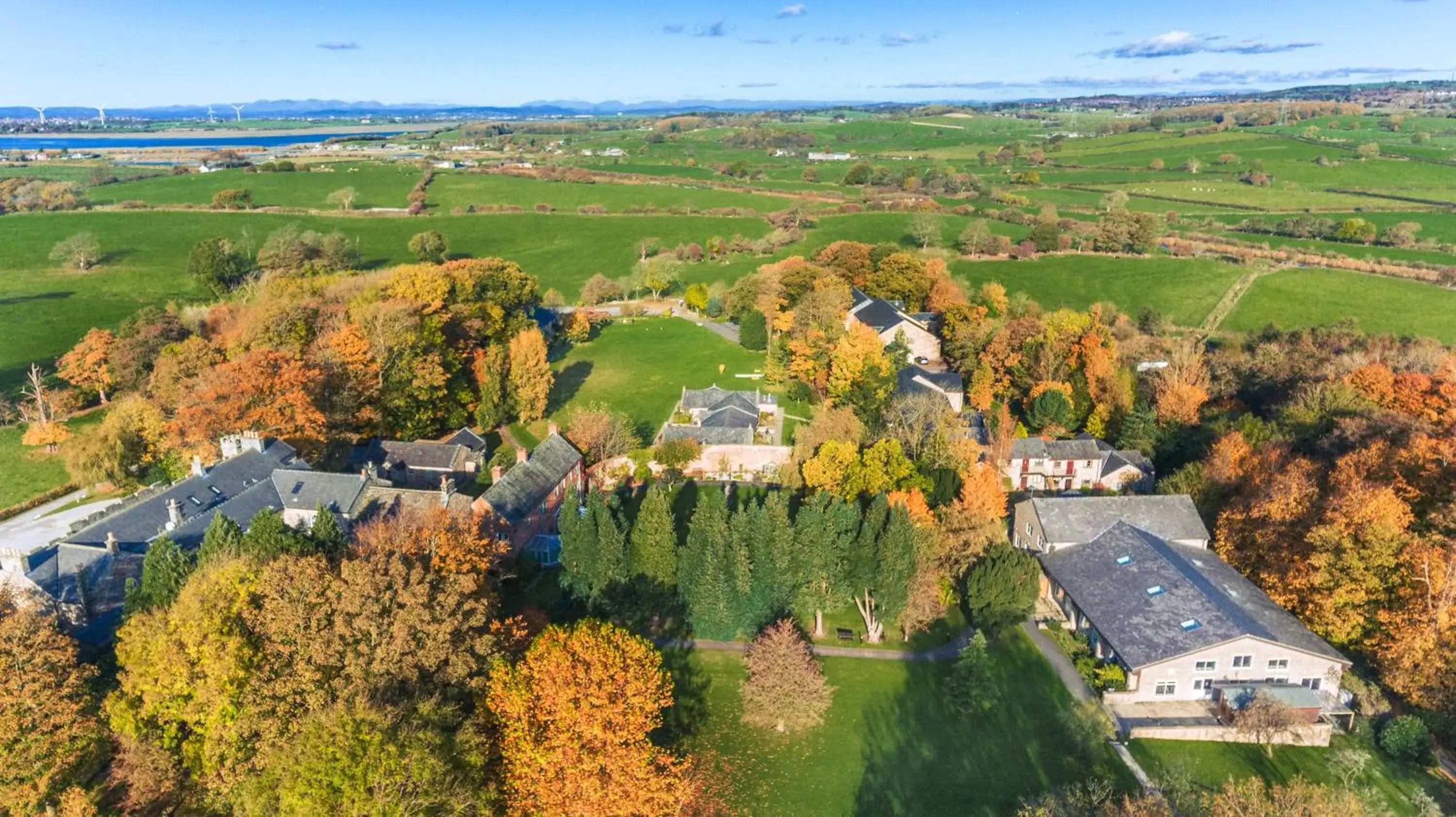 View (from property/room), Bird's-eye View in Thurnham Hall Resort