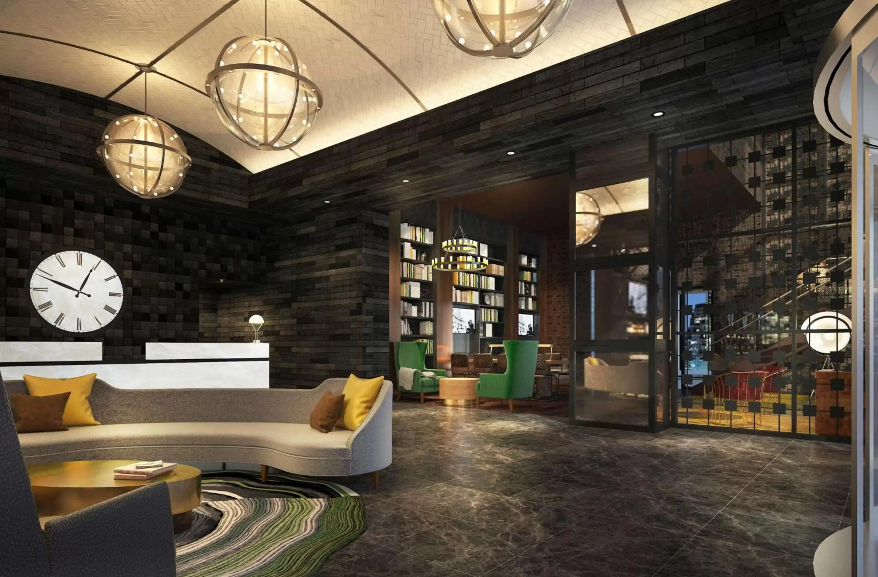 Lobby or reception, Lobby/Reception in The Porter Portland, Curio Collection By Hilton