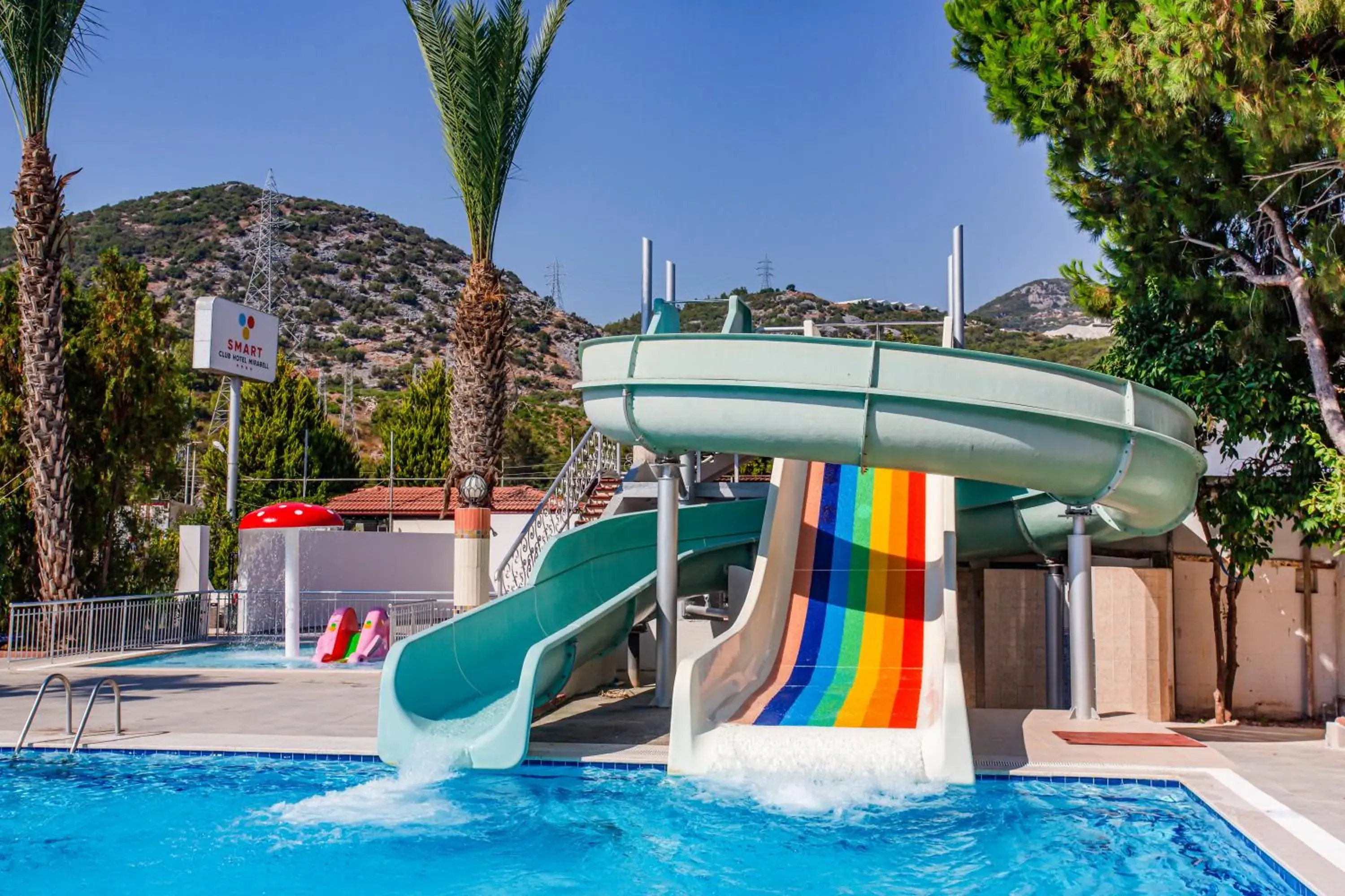 Pool view in Mirabell Hotel Pool view in Mirabell Hotel