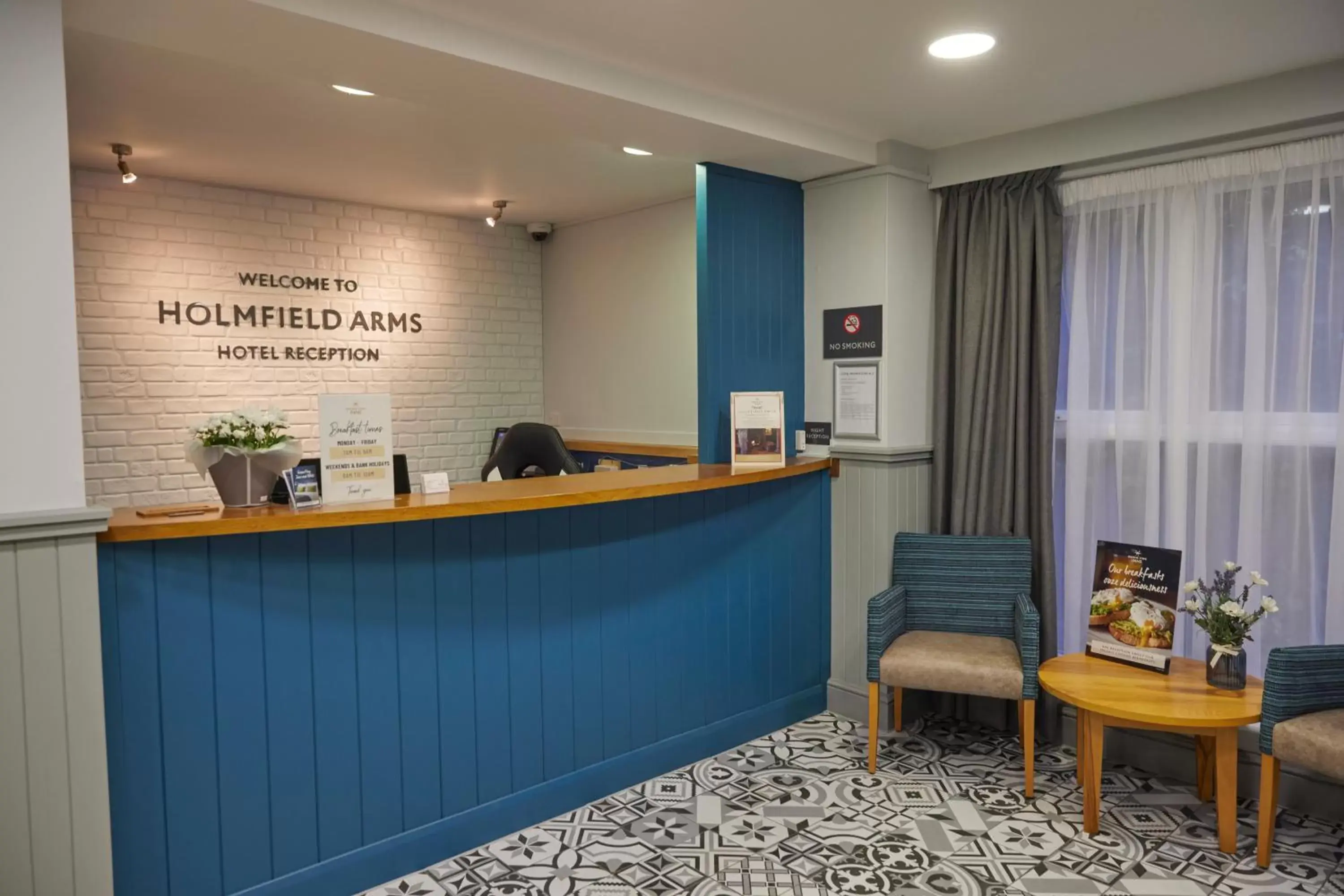 Lobby or reception, Lobby/Reception in Holmfield Arms by Greene King Inns