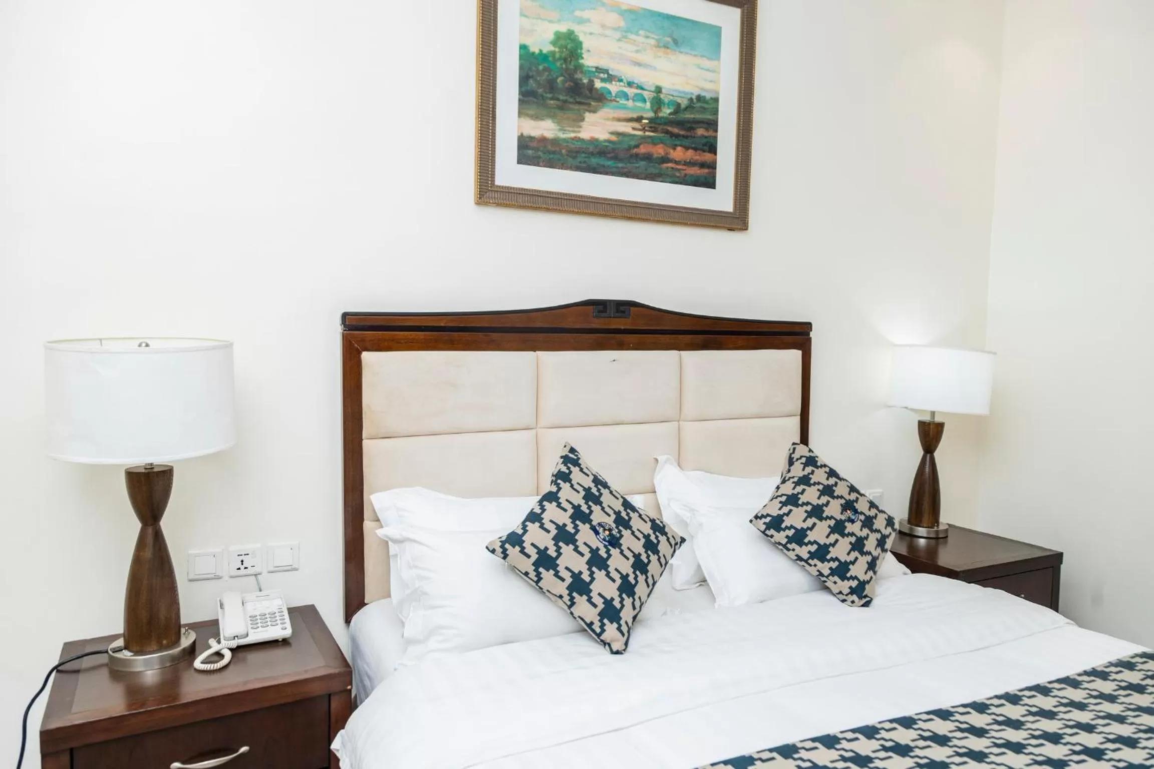 Bed in Cap Kivu Hôtel