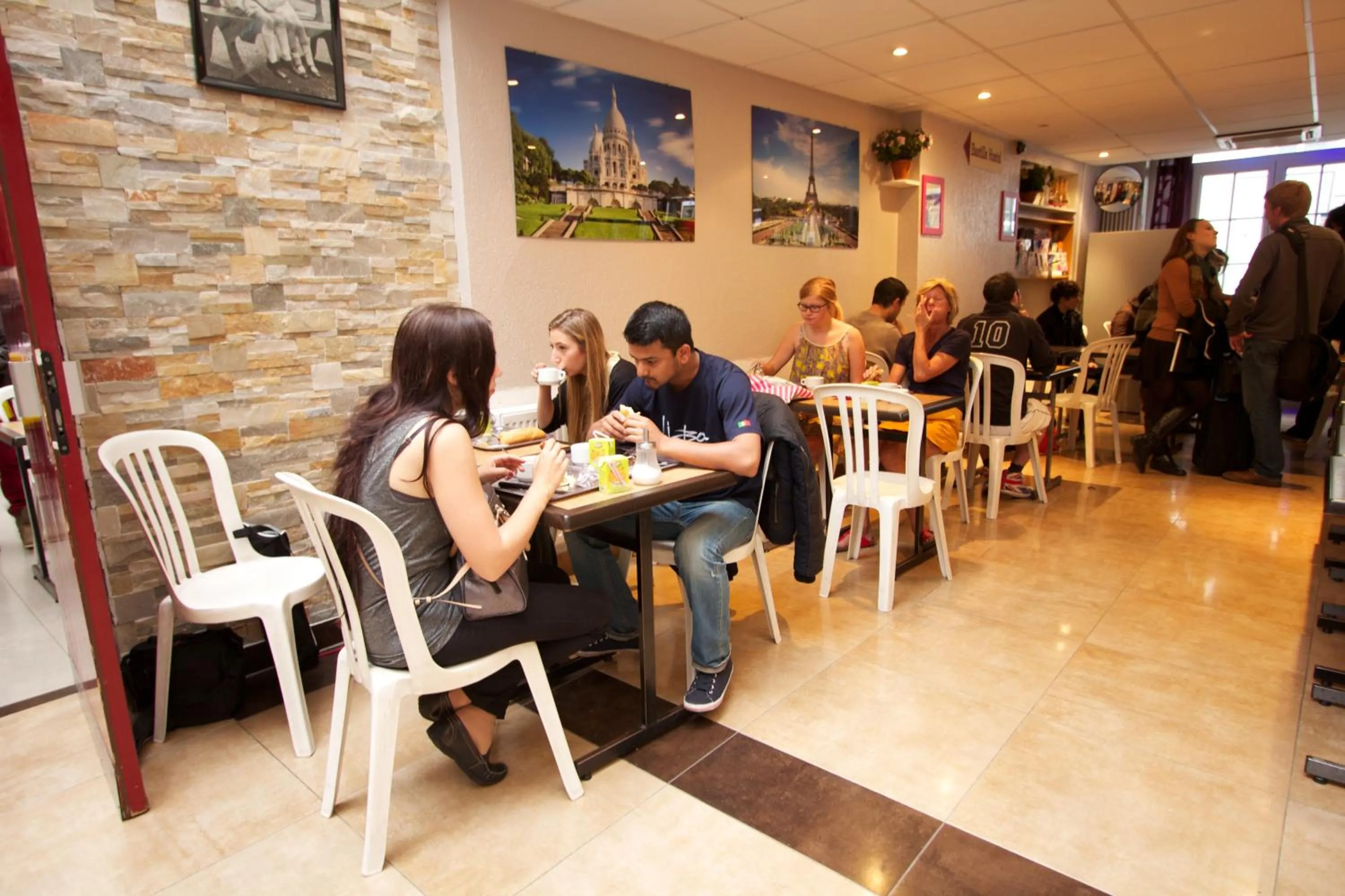 People in Bastille Hostel