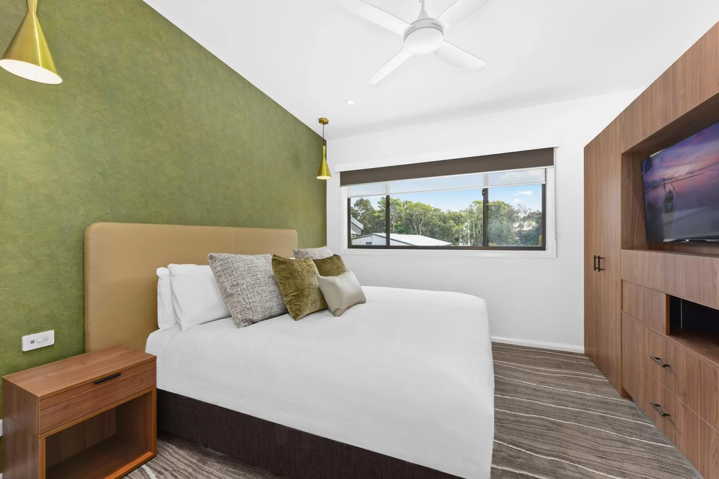 Bedroom, Bed in Club Wyndham Flynns Beach, Trademark Collection by Wyndham