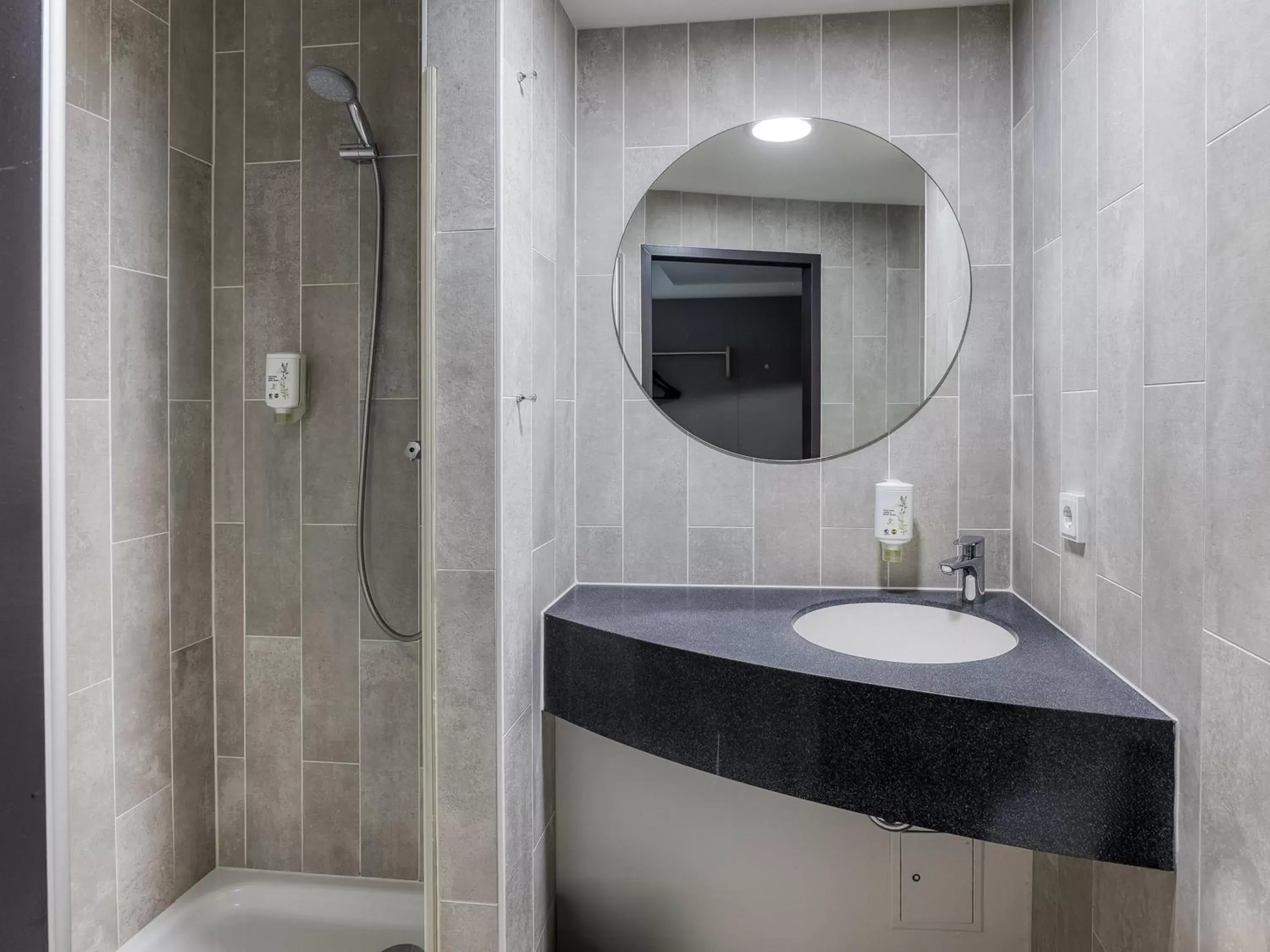 Shower, Bathroom in B&B Hotel Stuttgart-Vaihingen