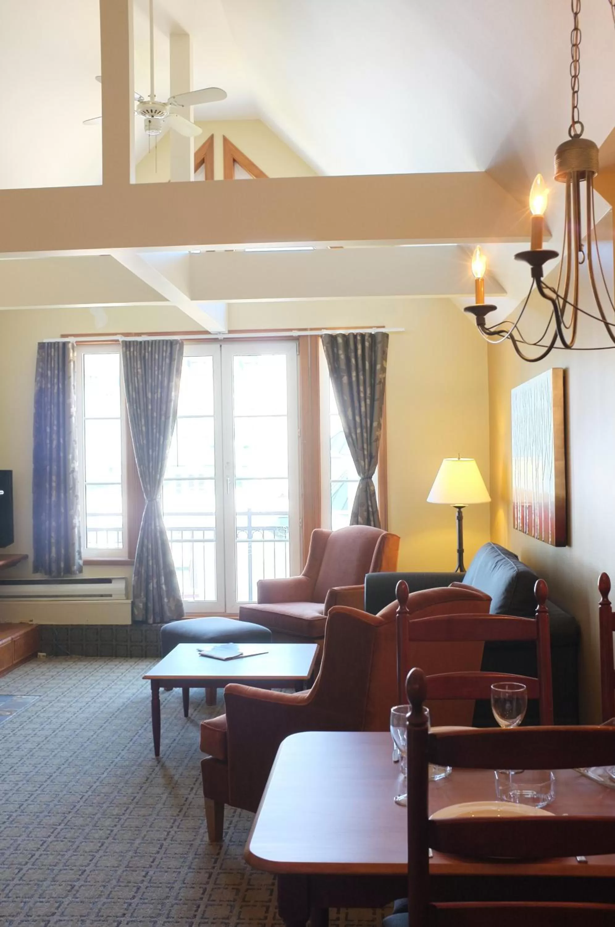 Living room, Seating Area in Place Saint Bernard Mont Tremblant