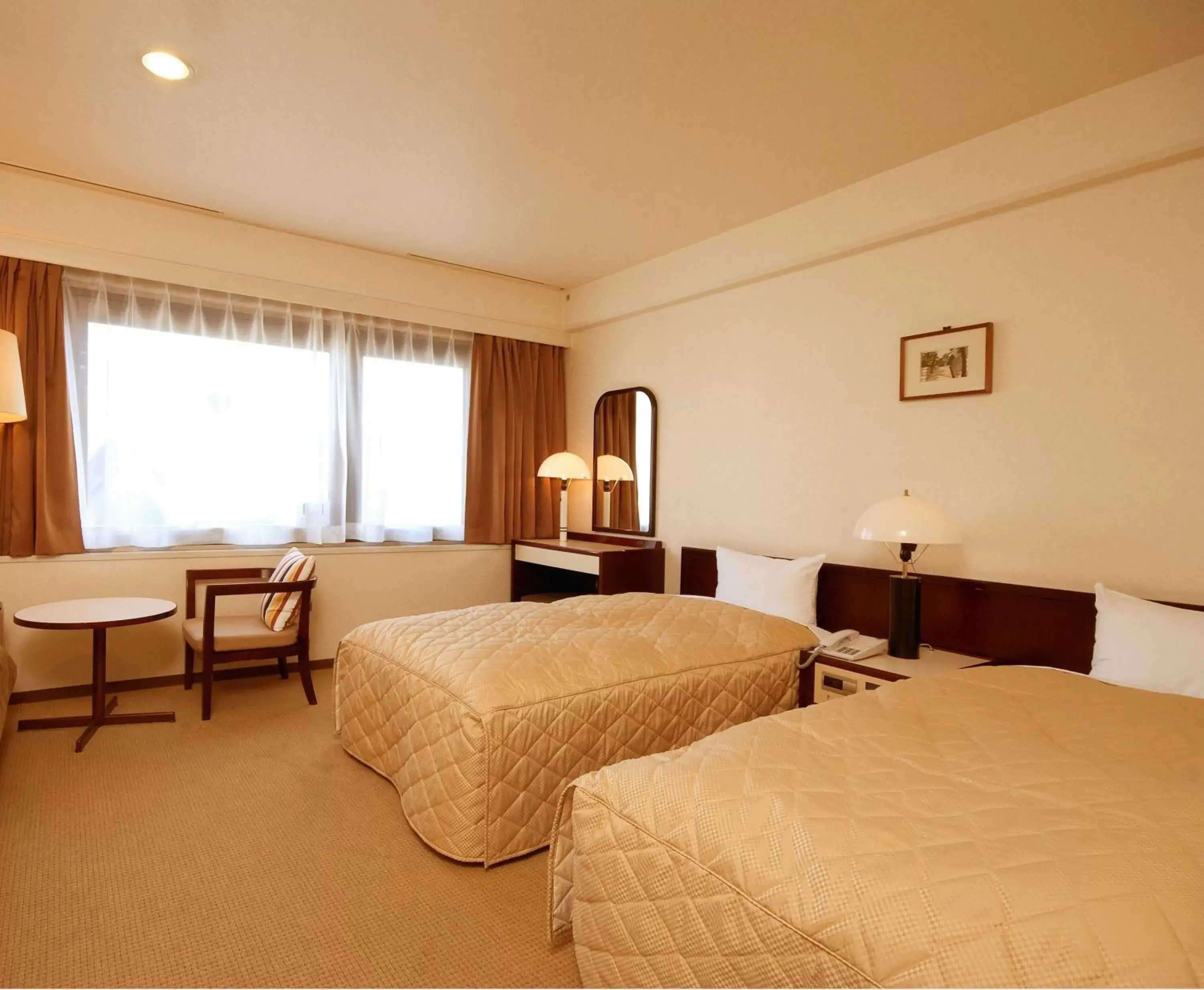 Day, Bed in Hotel Sunroute Matsuyama
