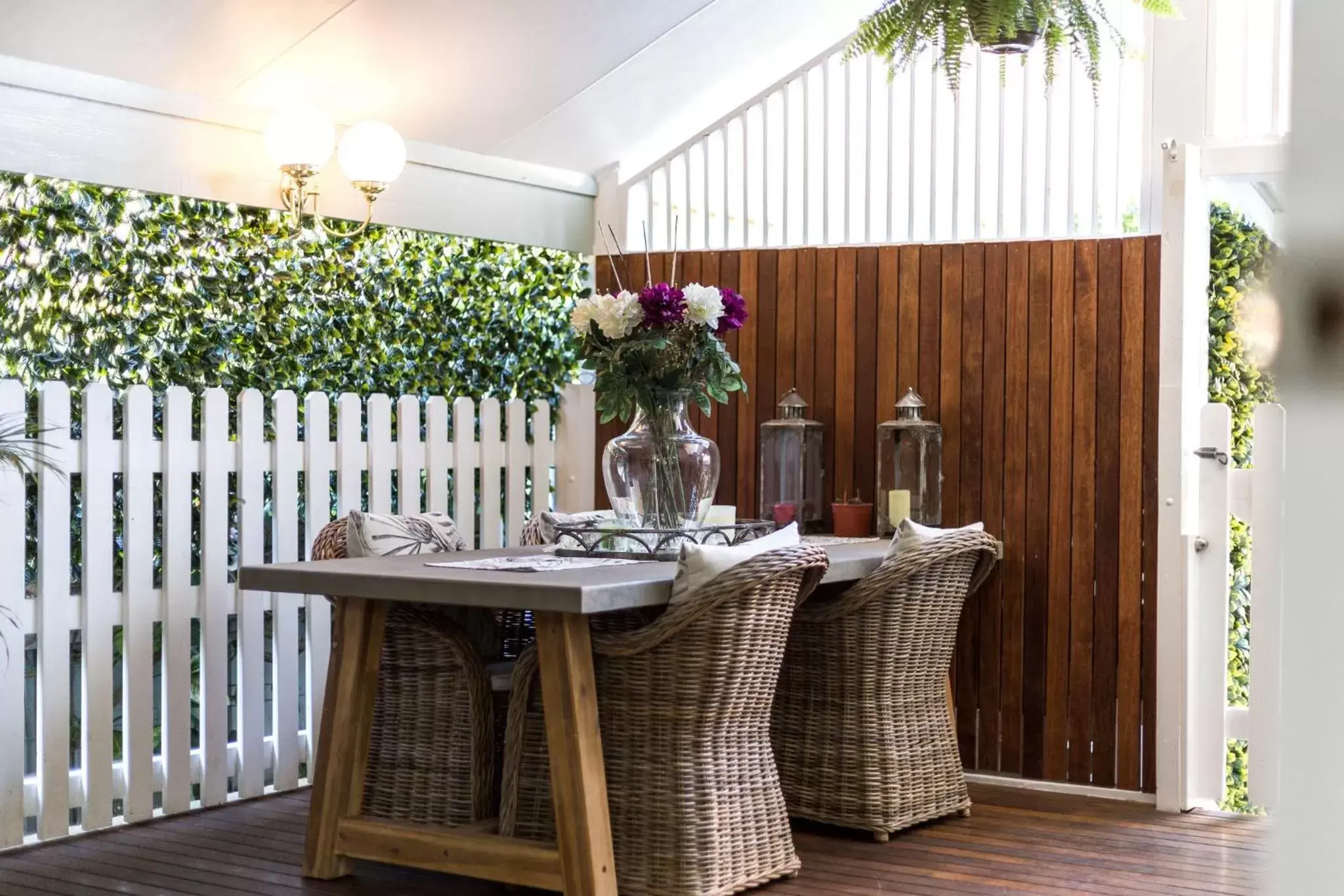 Patio in BIRCHES B&B