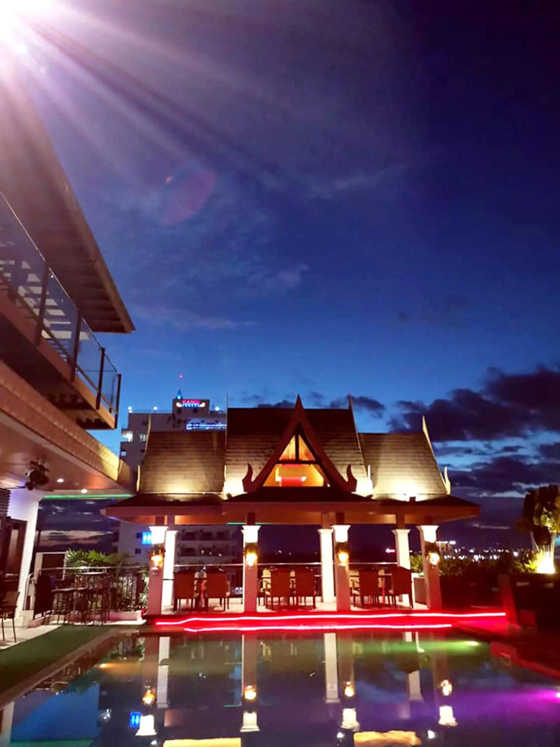 Pool view, Property Building in Prime Asia Hotel